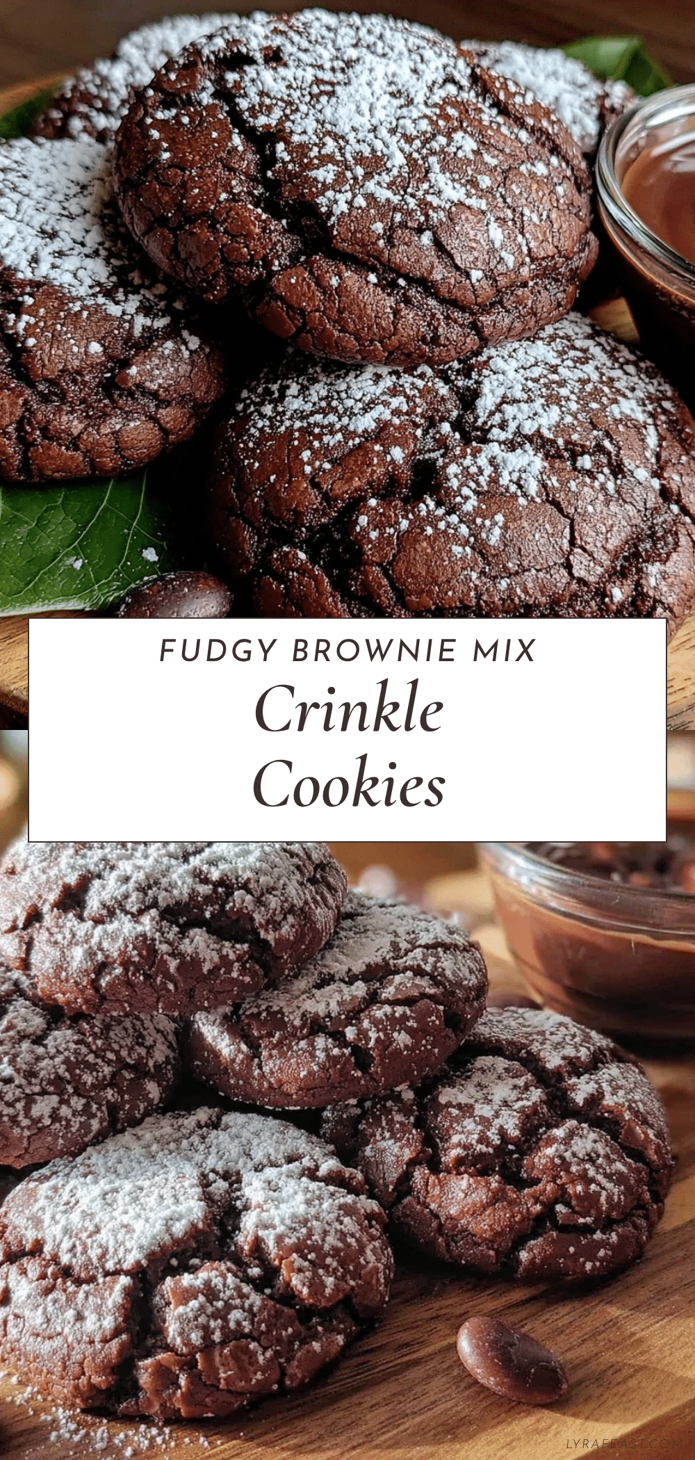 brownie mix crinkle cookies recipe