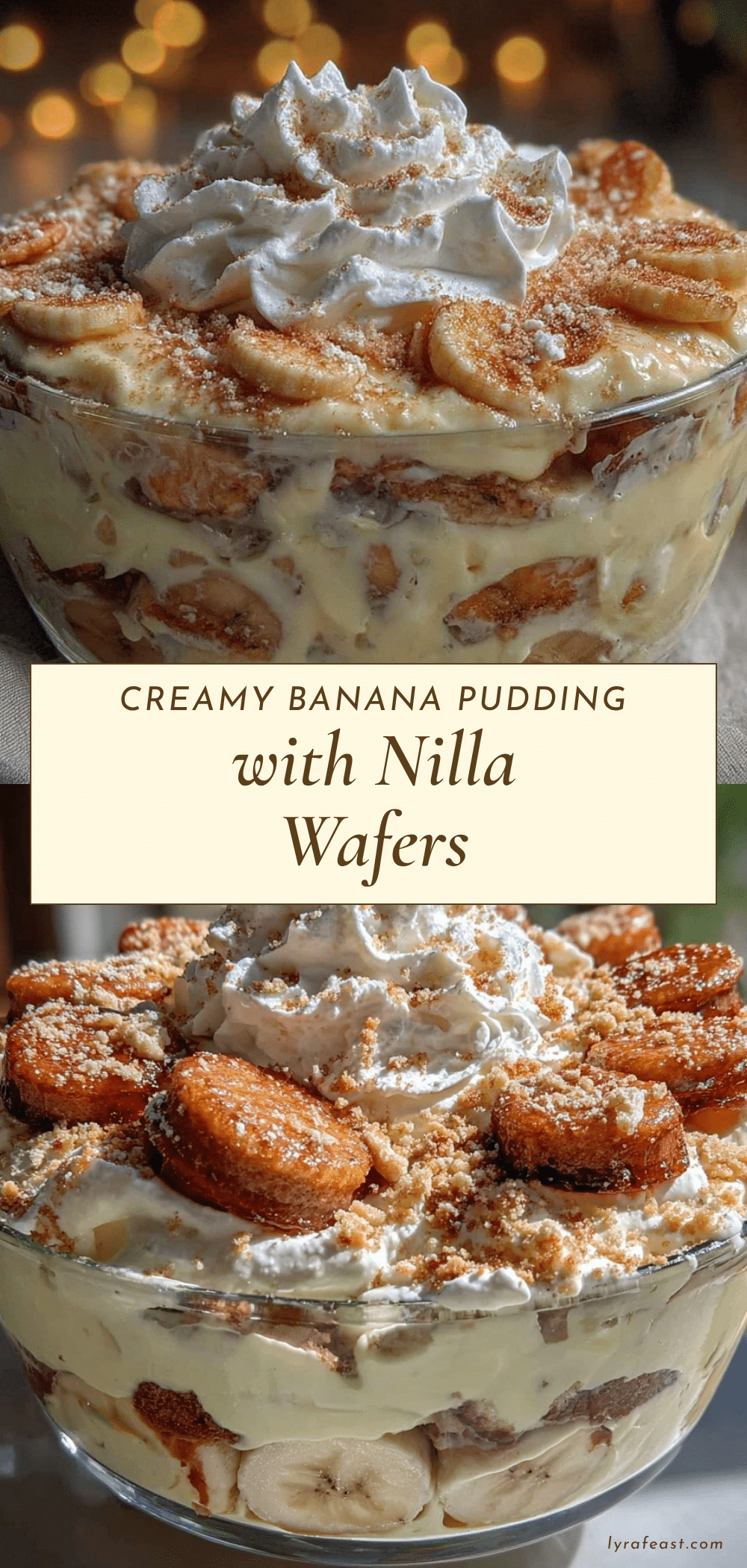 creamy banana pudding recipe