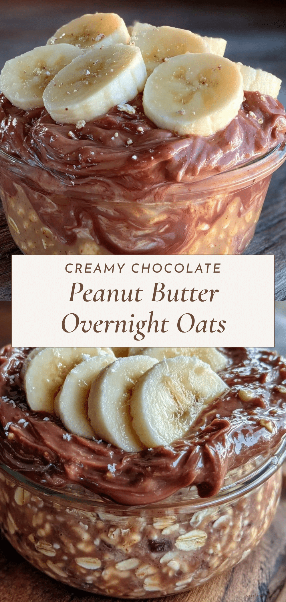 creamy chocolate peanut butter overnight oats recipe