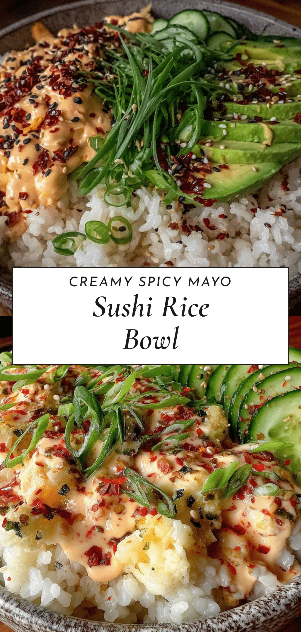 creamy homemade sushi rice bowl recipe