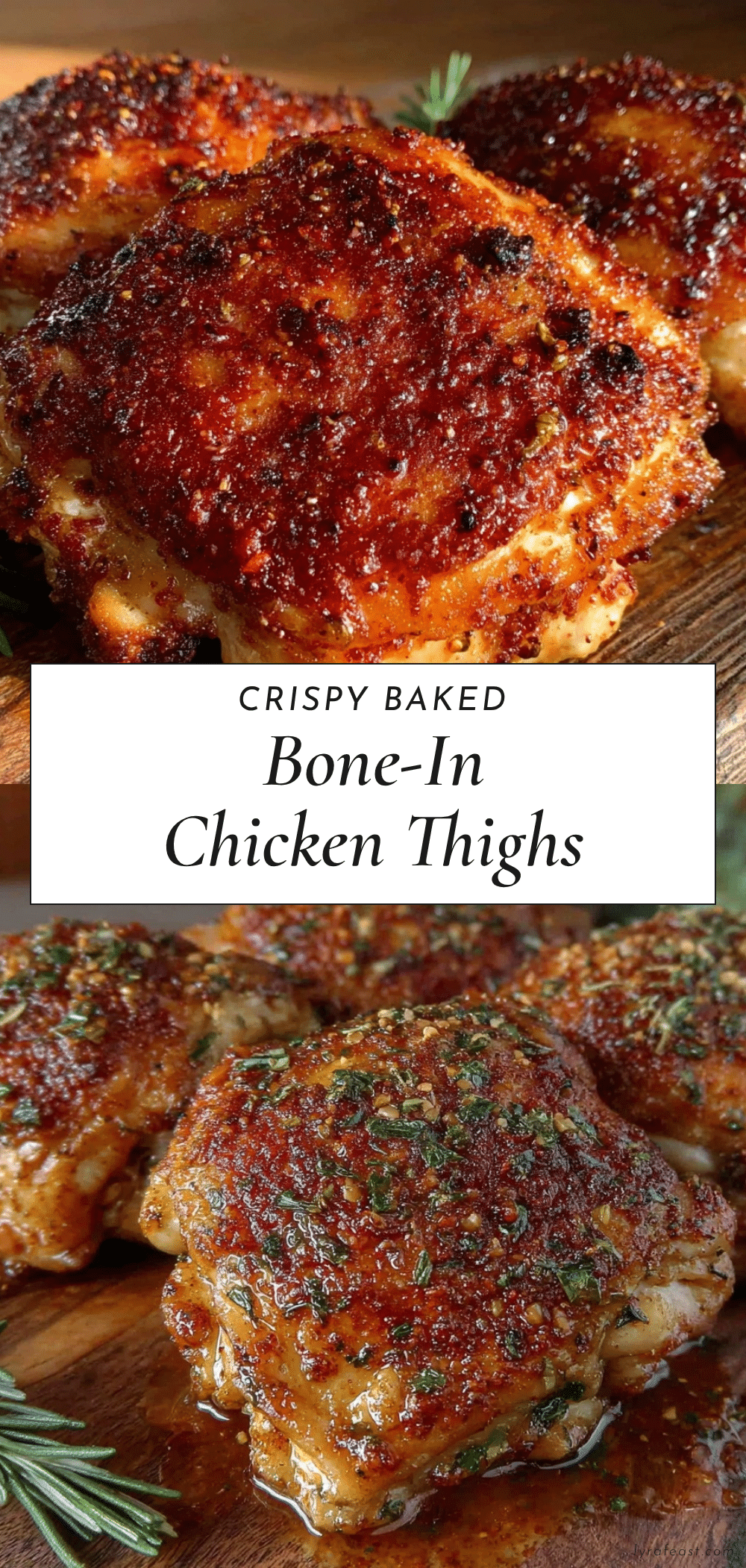 crispy baked bone-in chicken thighs recipe