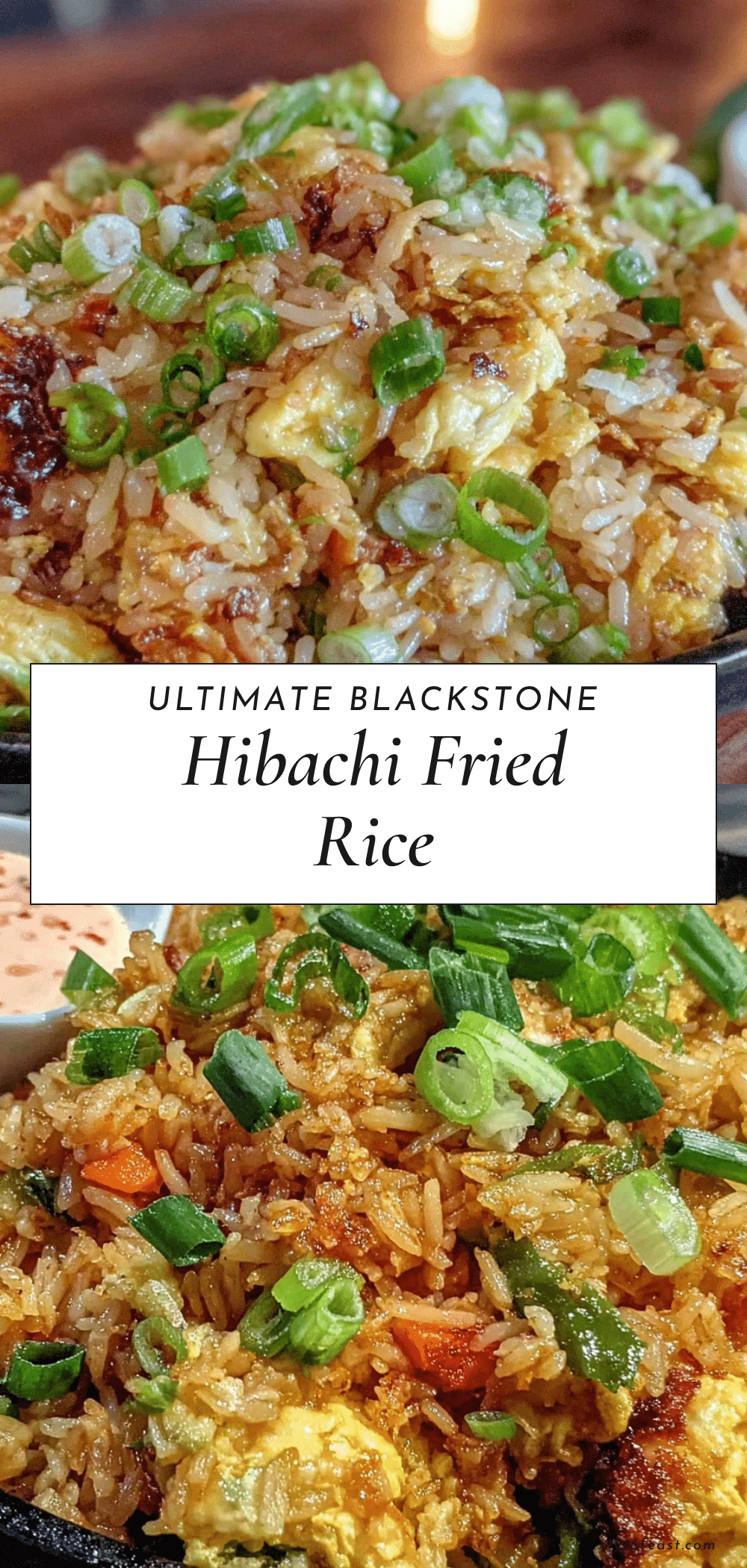 Crispy Blackstone Hibachi Fried Rice recipe