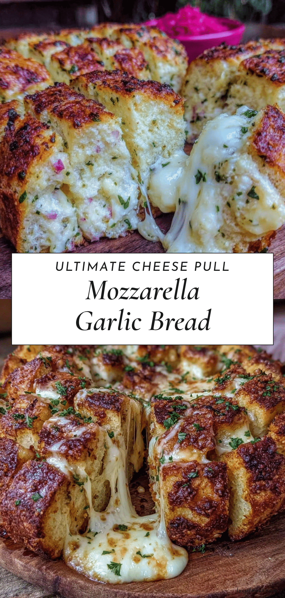 crispy cheese pull mozzarella stuffed garlic bread recipe
