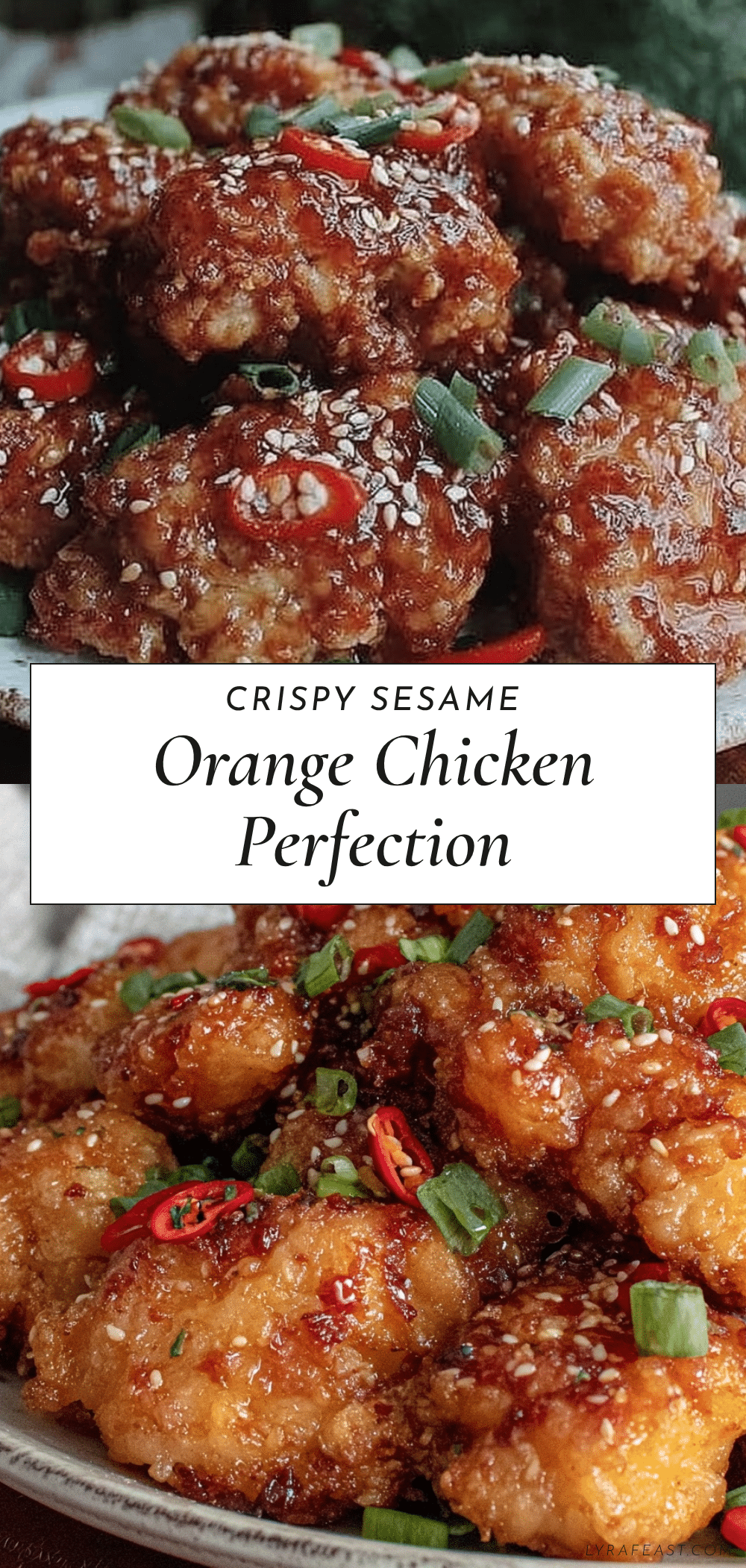 crispy sesame orange chicken recipe
