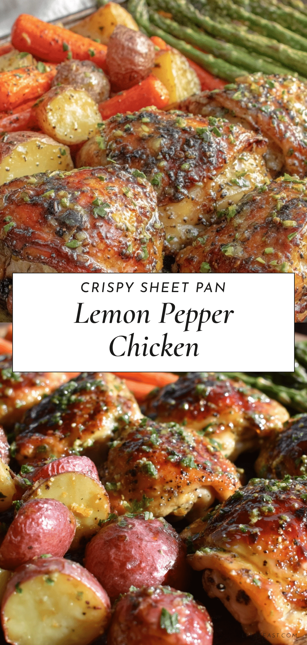 crispy sheet pan lemon pepper chicken recipe