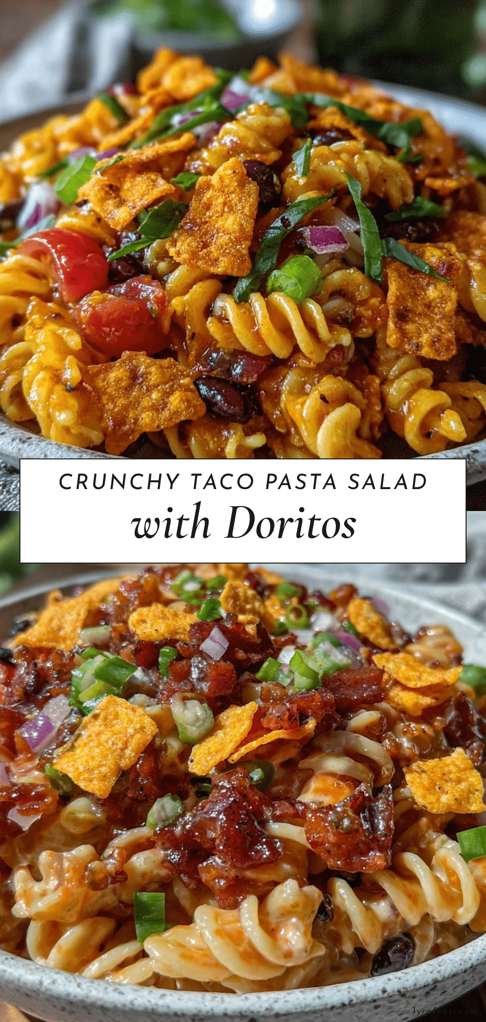 crunchy taco pasta salad recipe