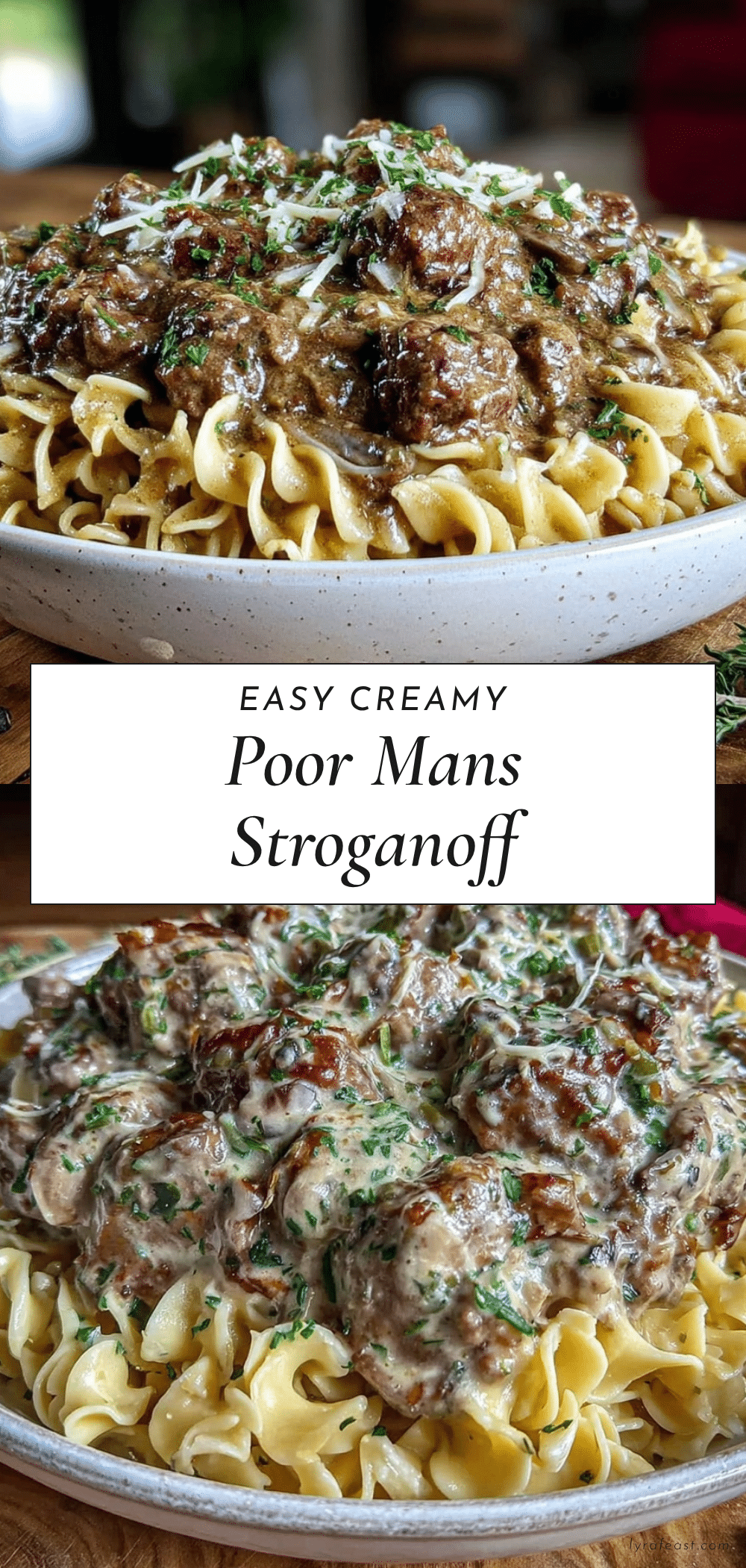 easy creamy poor mans stroganoff recipe