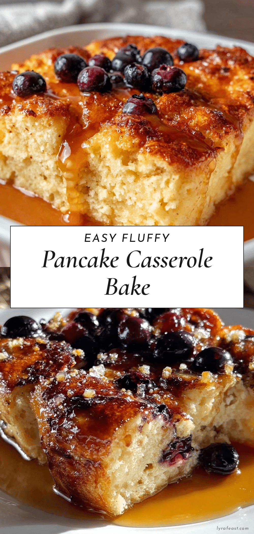 easy fluffy pancake casserole bake recipe