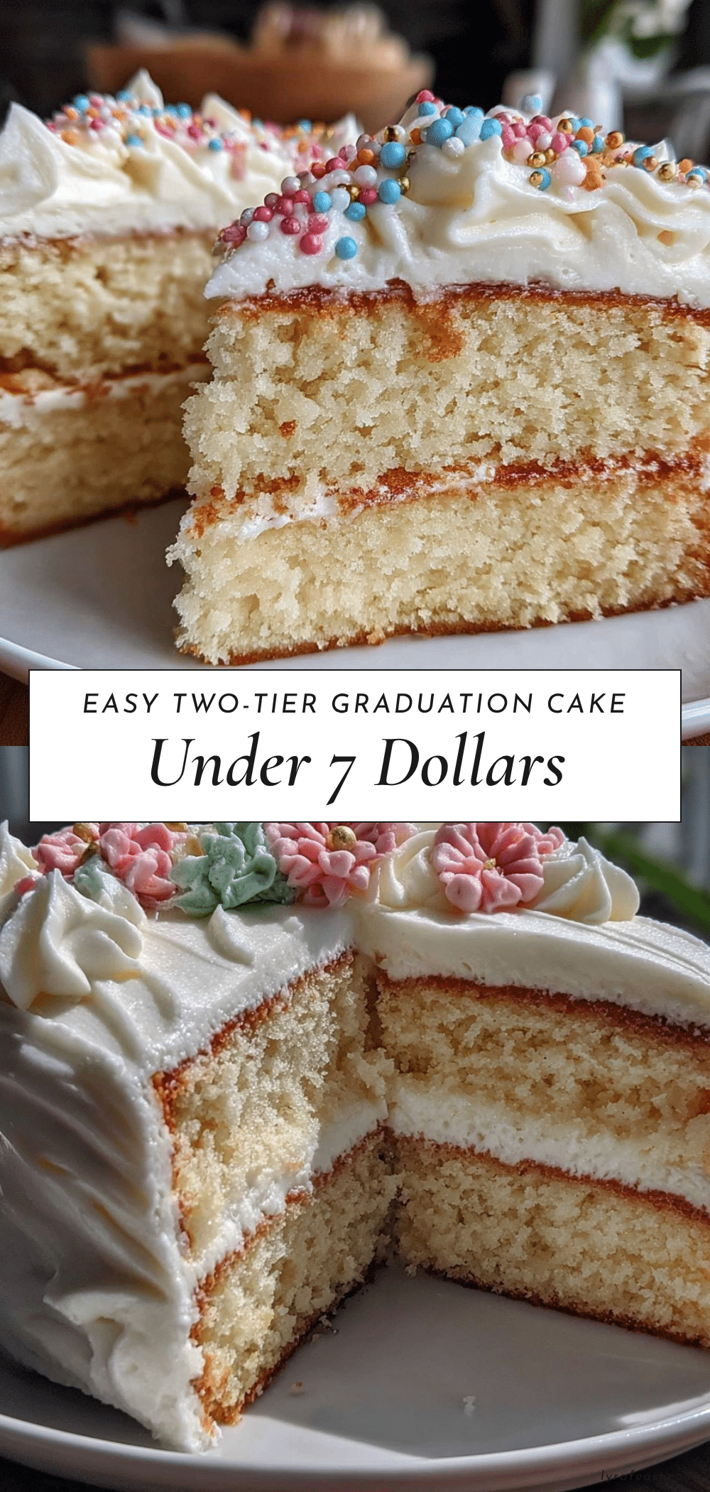 easy two-tier graduation cake recipe