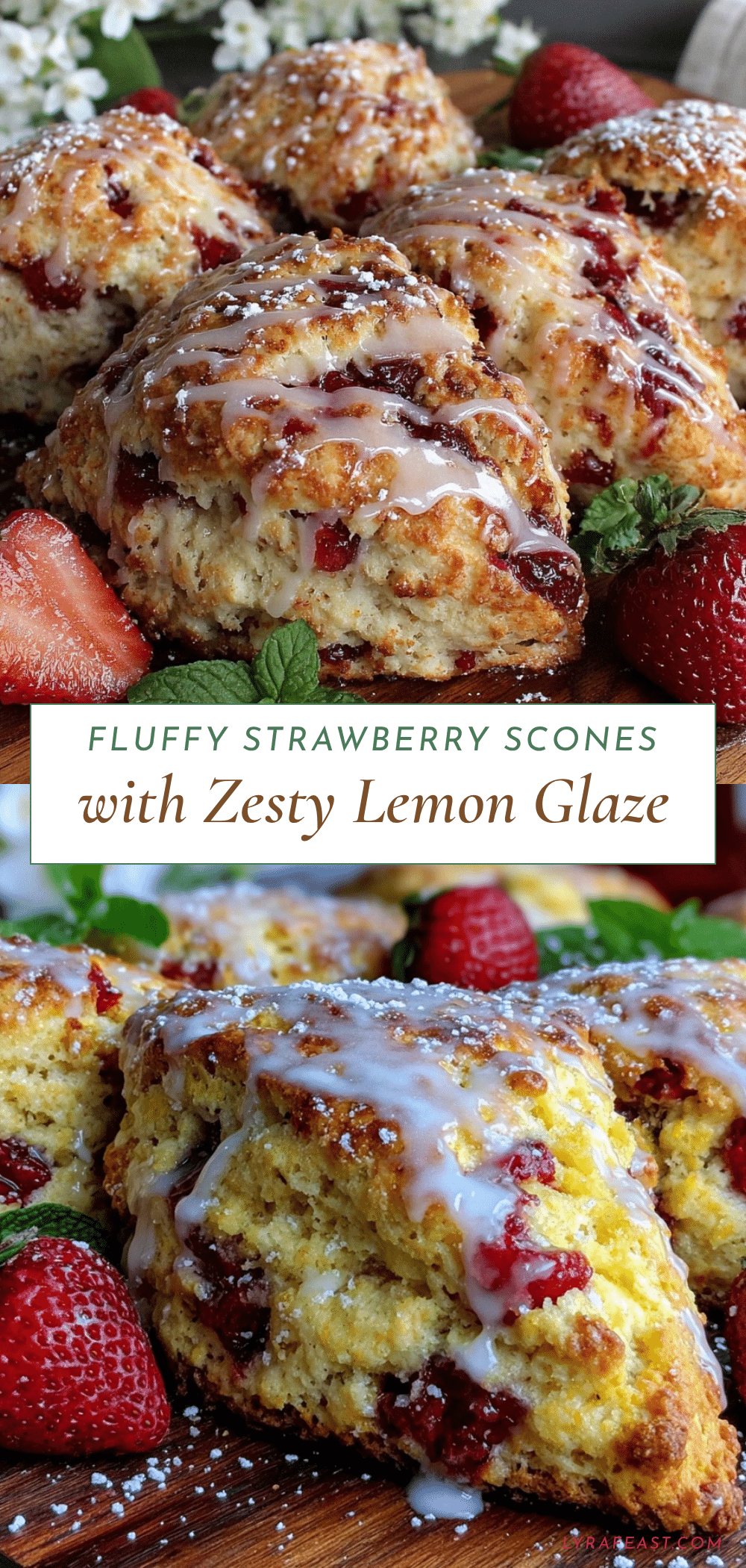 fluffy strawberry scones recipe