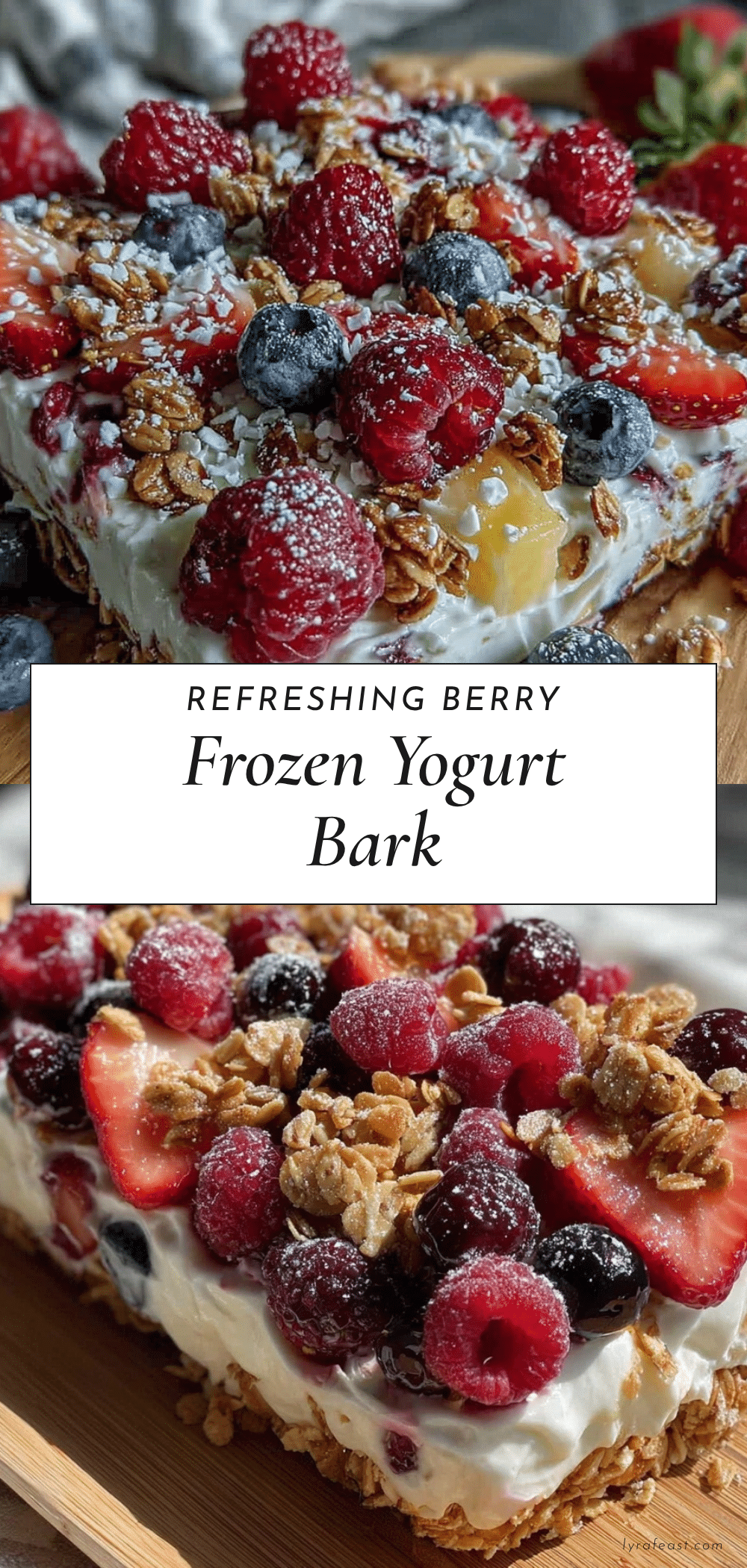fresh frozen yogurt bark recipe