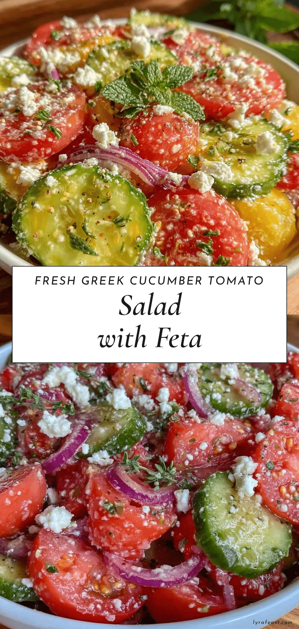 fresh greek cucumber tomato salad recipe
