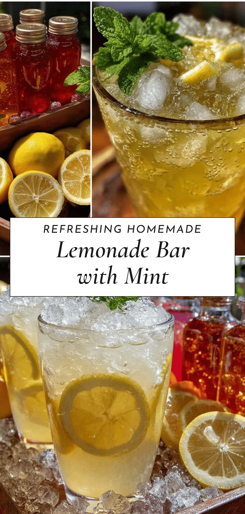 fresh homemade lemonade bar recipe