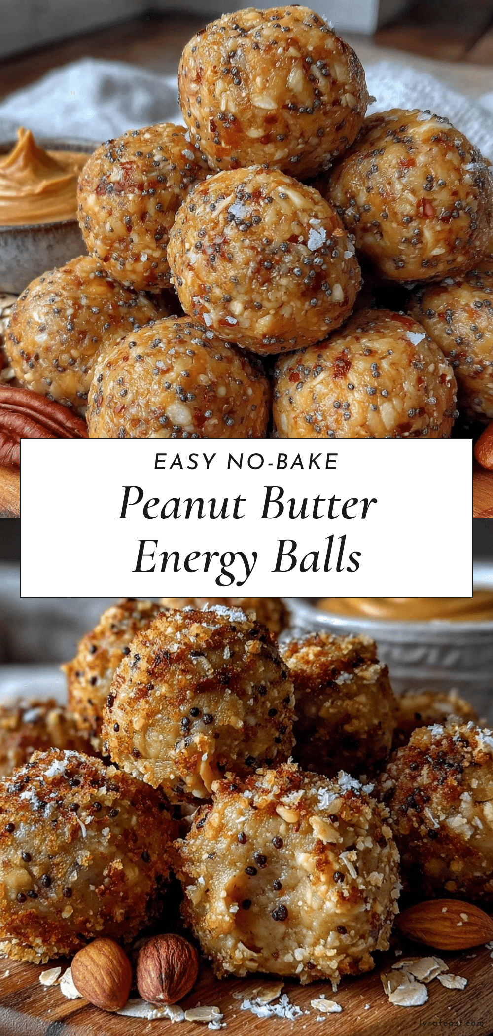 peanut butter oat energy balls recipe