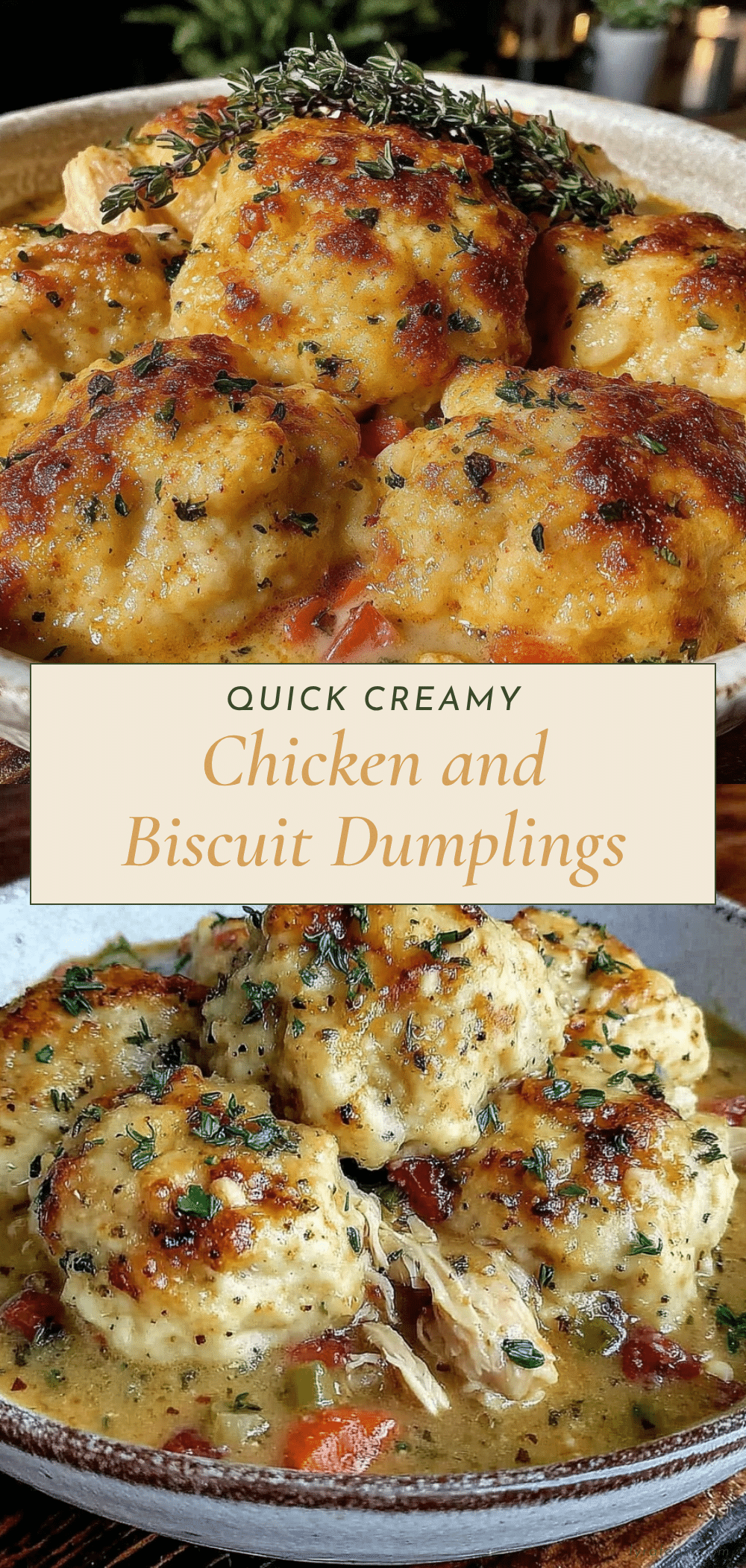 quick creamy chicken and dumplings recipe