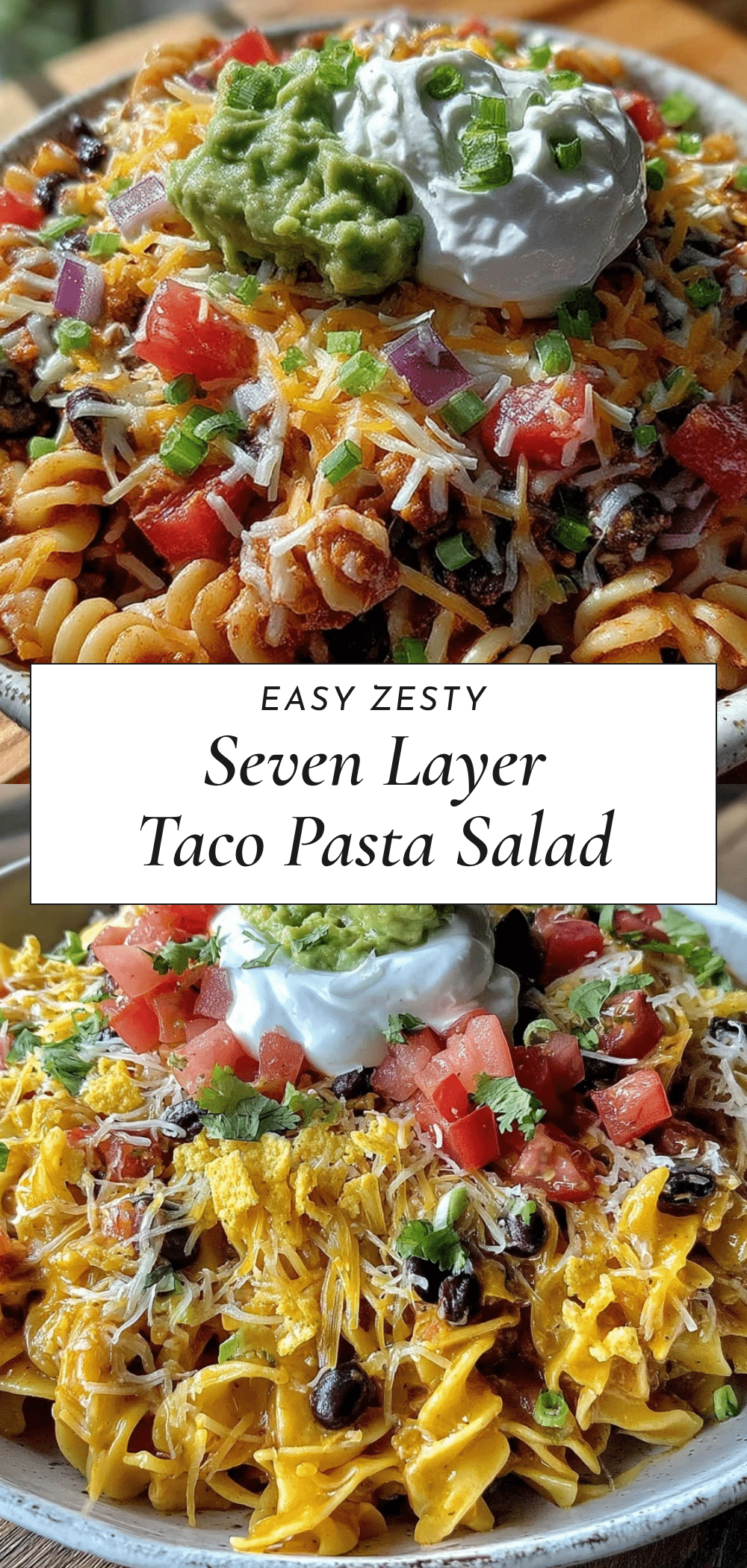 seven layer dip pasta salad recipe