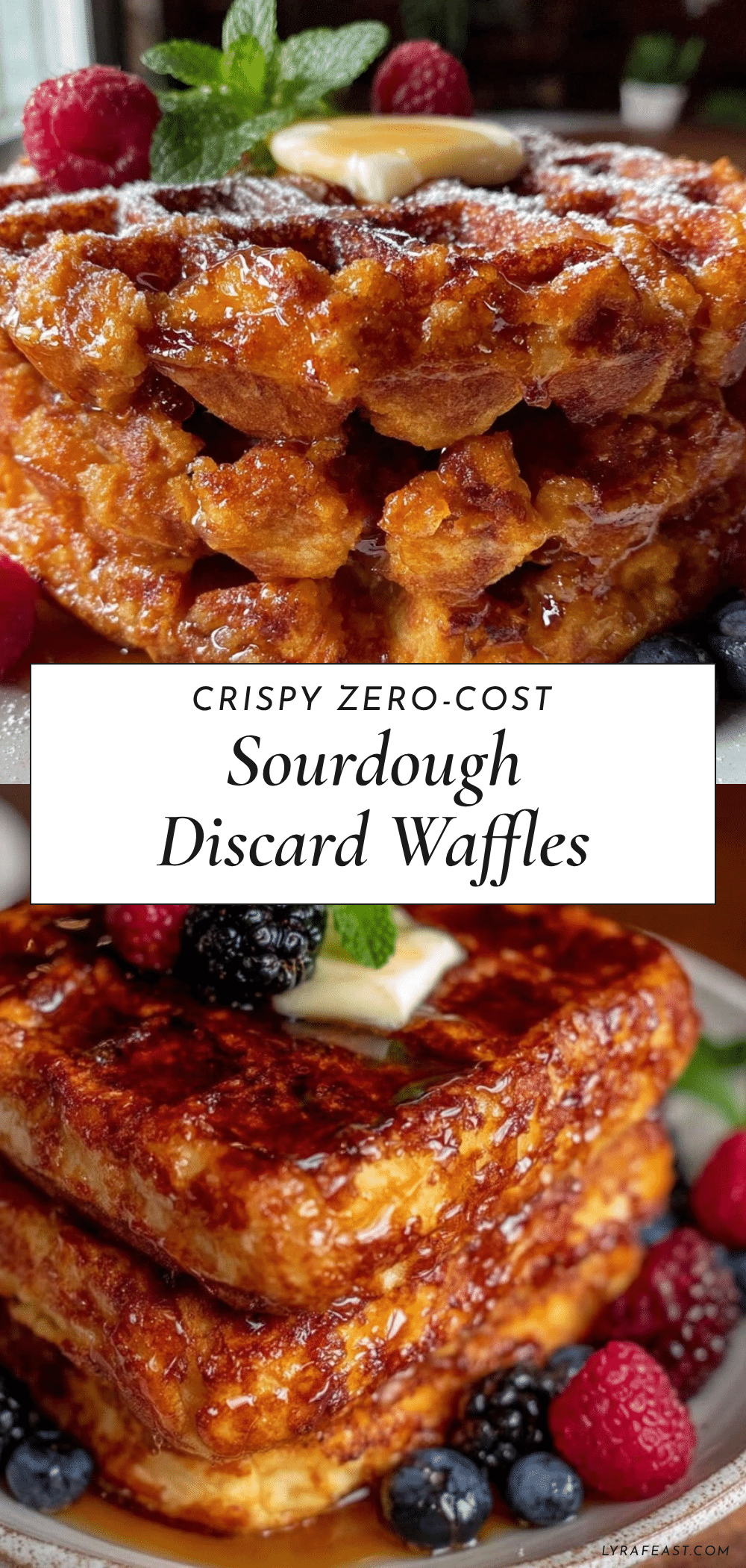 sourdough discard waffles recipe