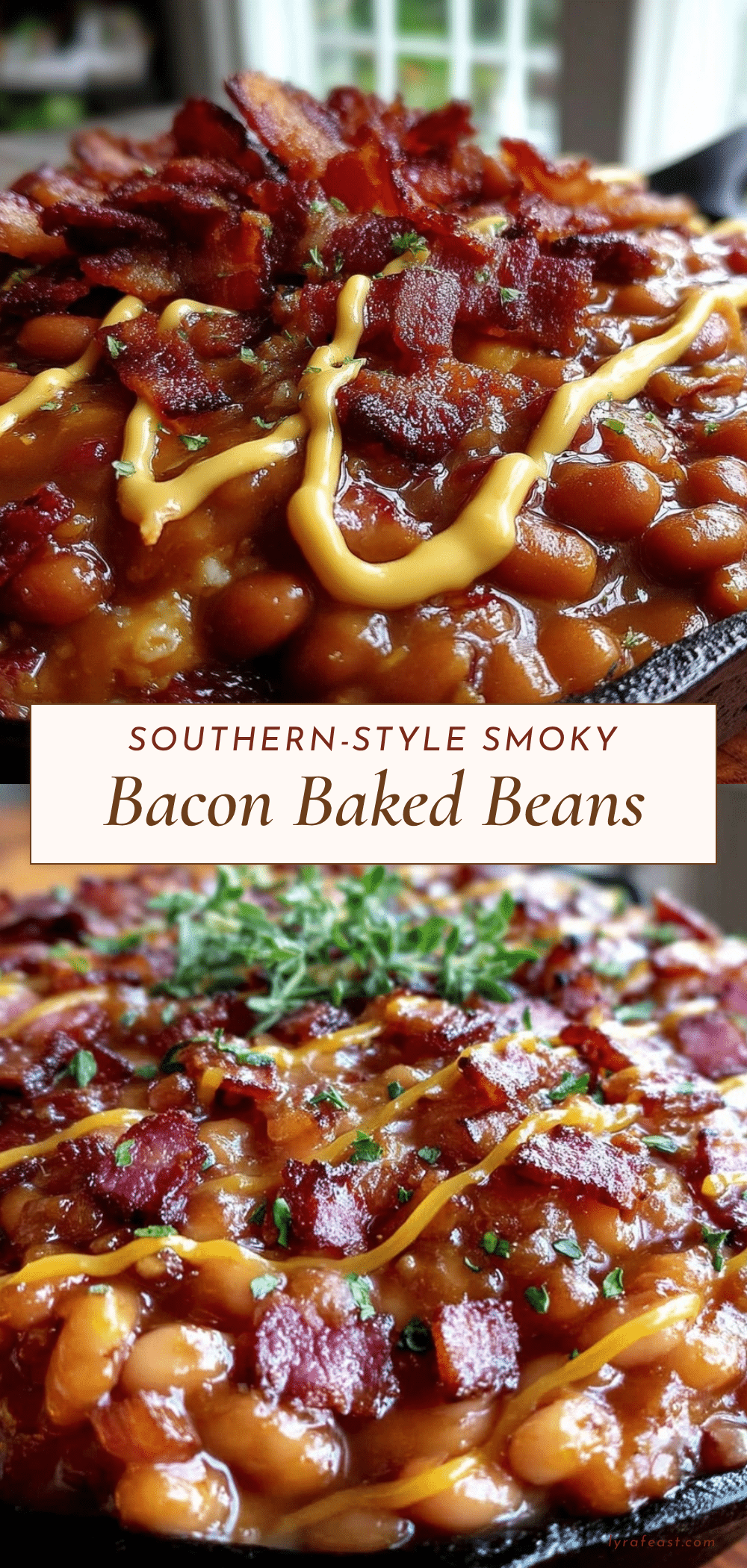 southern-style smoky bacon baked beans recipe