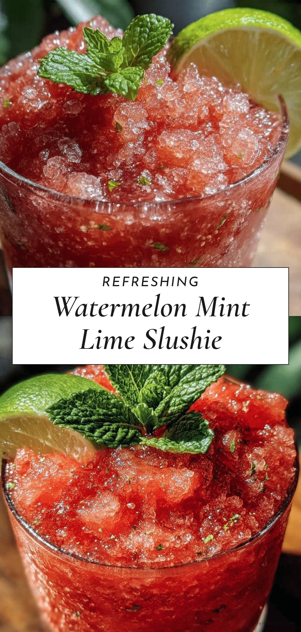 watermelon mint lime slushie recipe