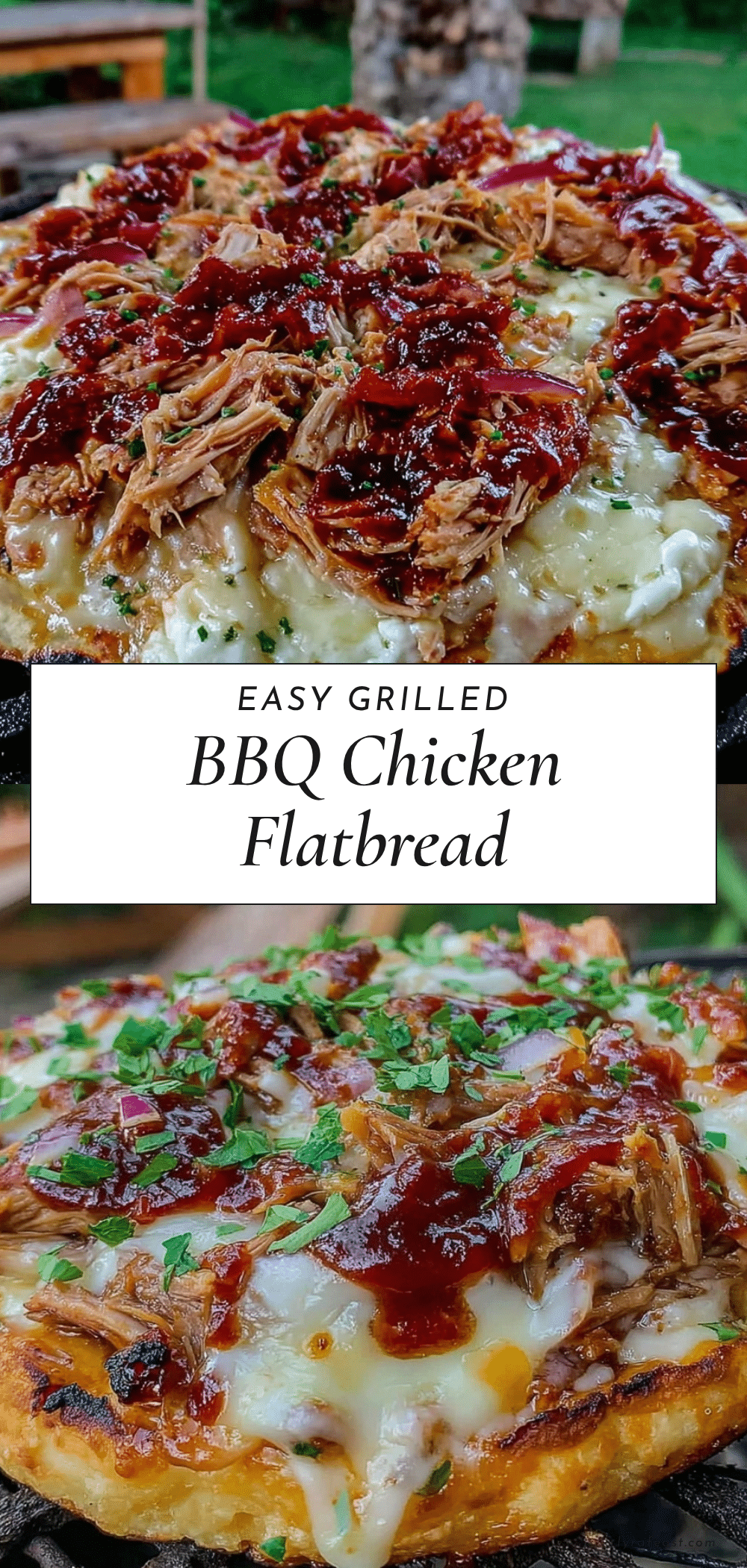 BBQ chicken flatbread recipe
