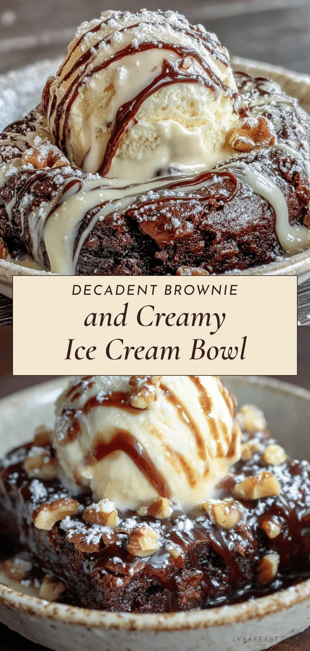 brownie and ice cream bowl recipe