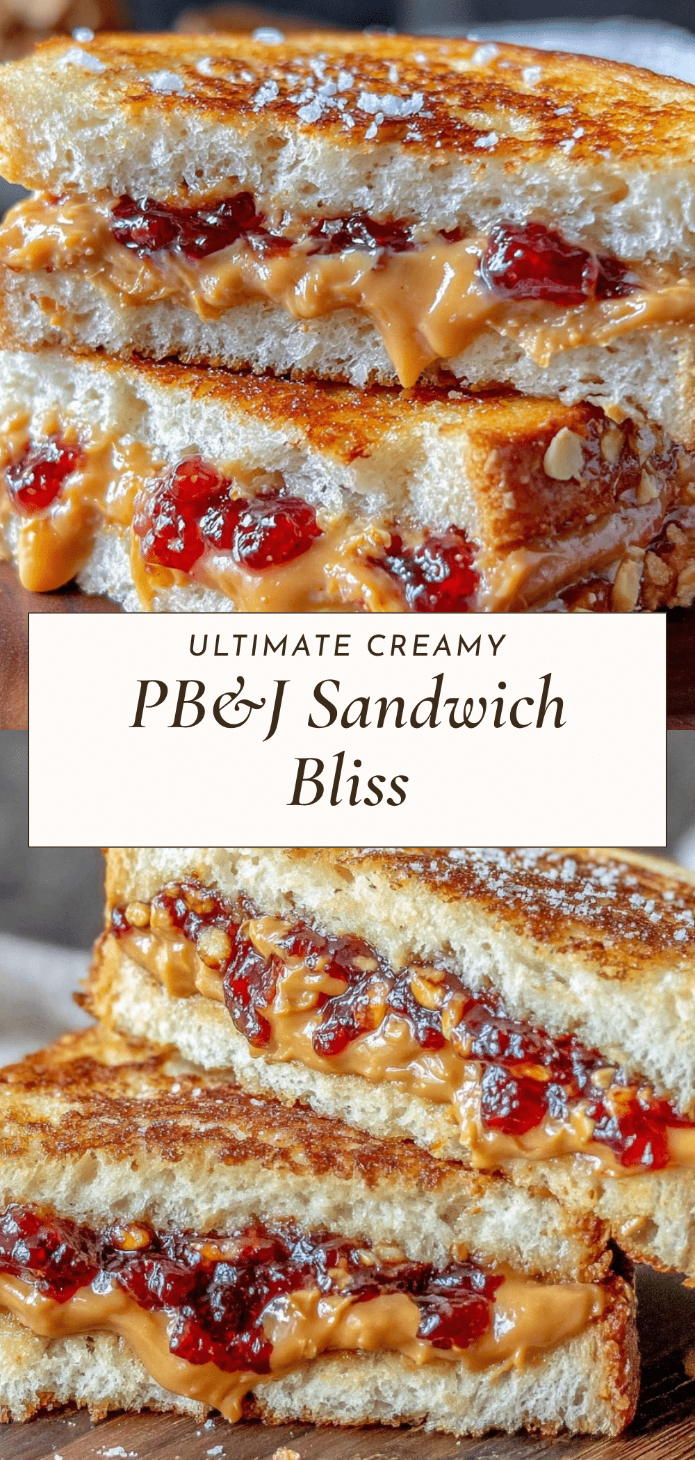 classic comforting PB&J sandwich recipe recipe