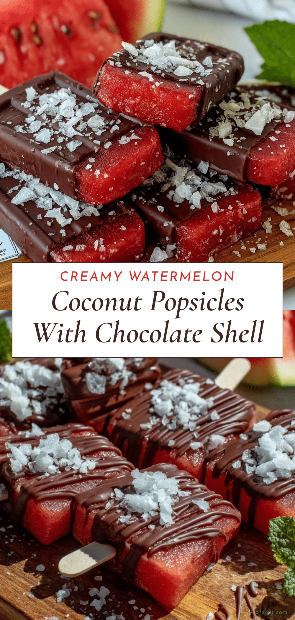 creamy watermelon coconut popsicles recipe