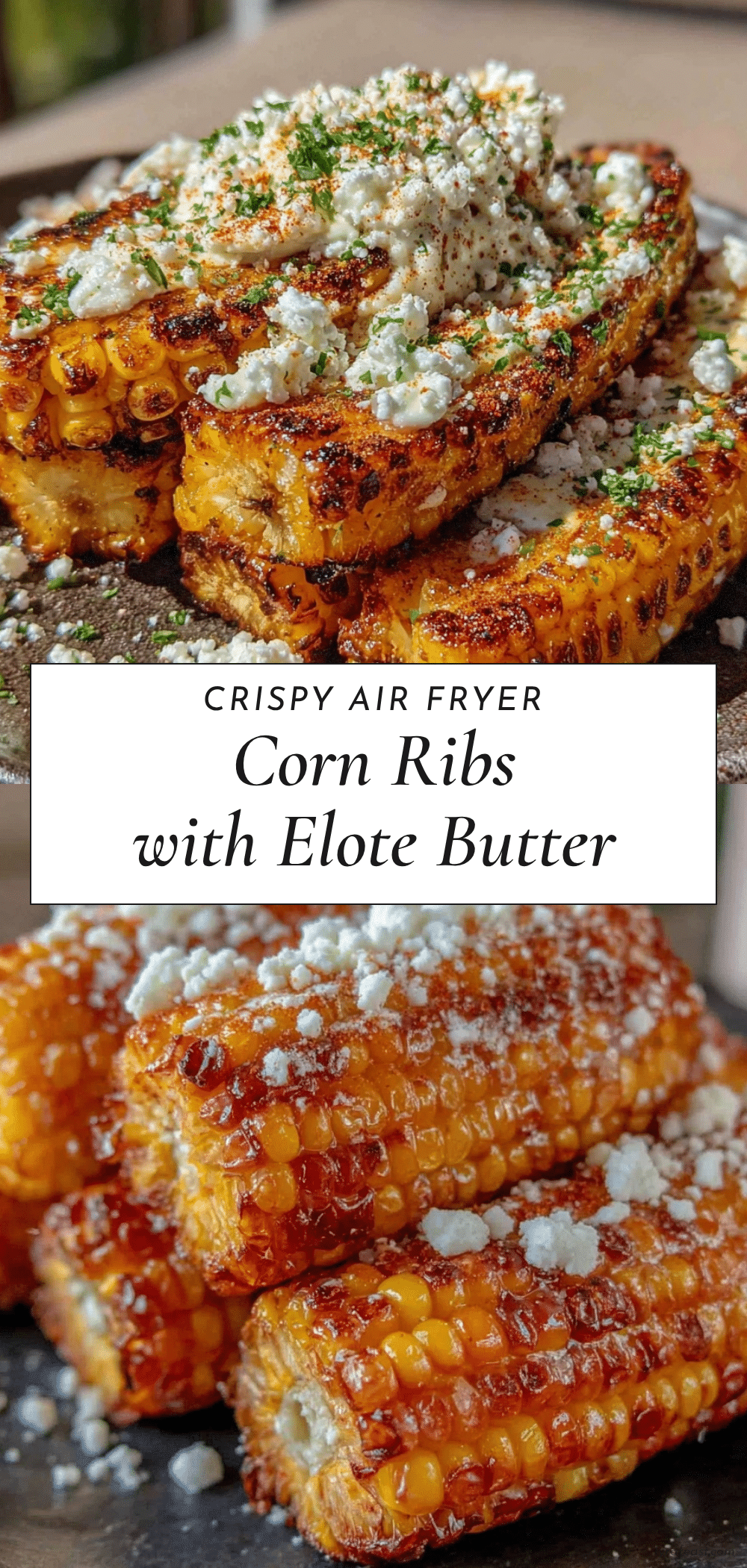 crispy air fryer corn ribs recipe
