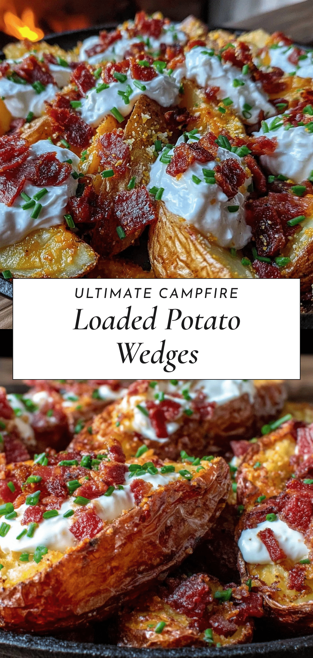 crispy campfire foil packet loaded potato wedges recipe