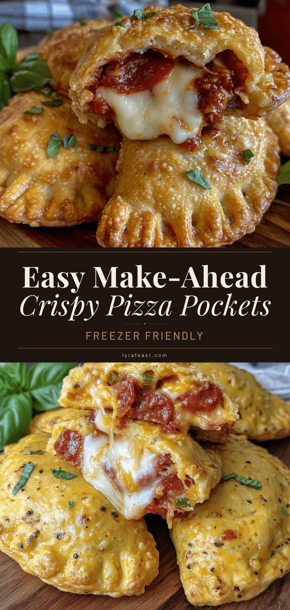 crispy make-ahead pizza pockets recipe