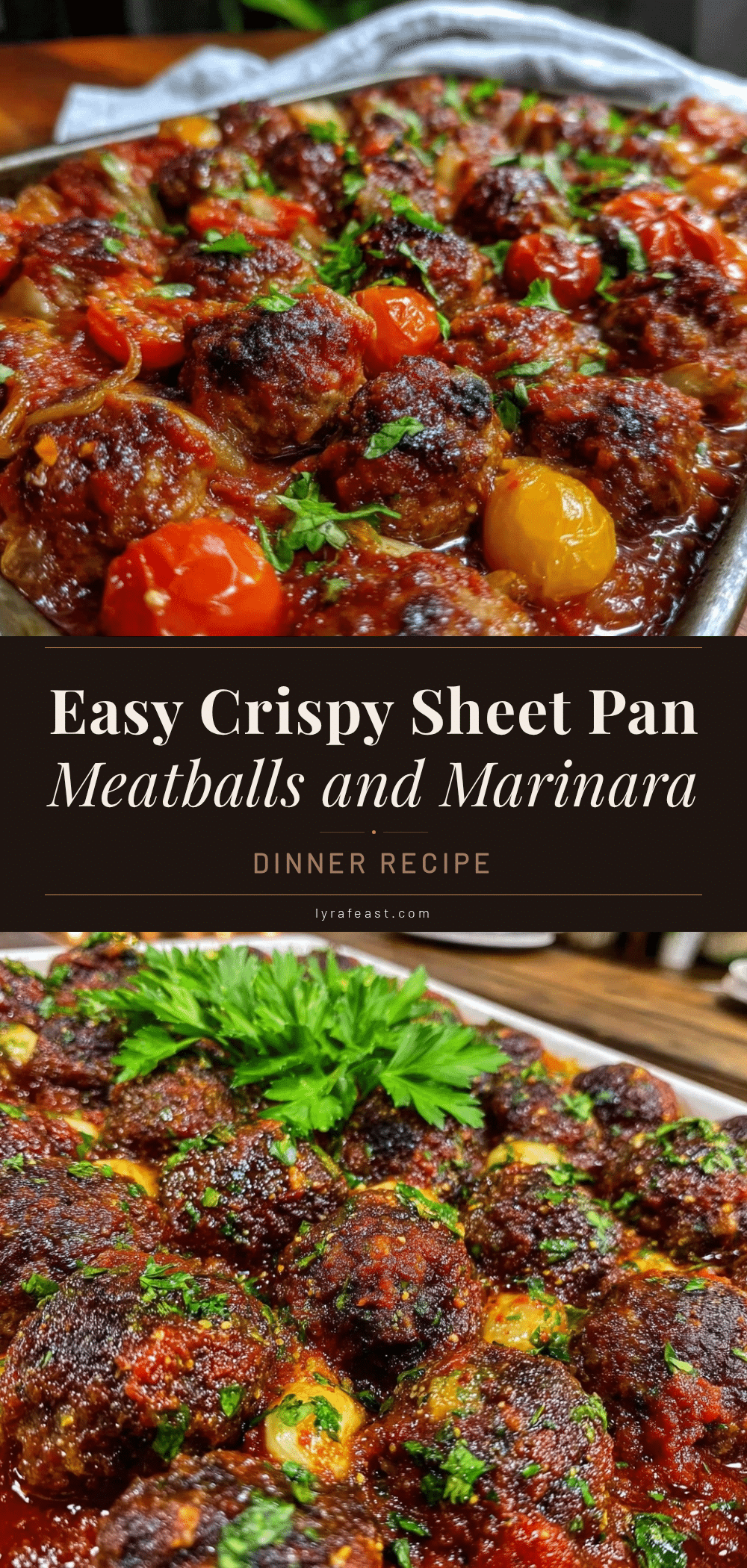crispy sheet pan meatballs recipe