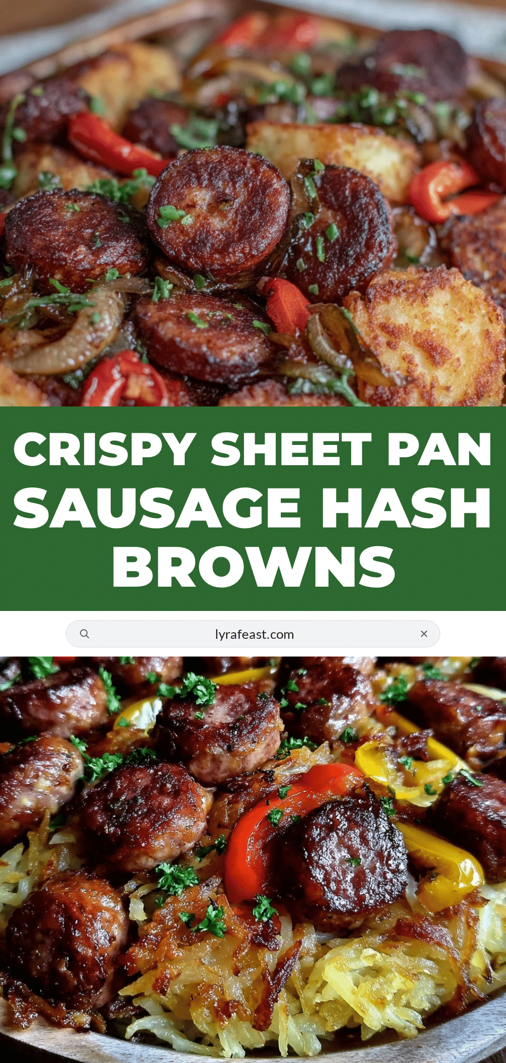 crispy sheet pan sausage and hash browns recipe recipe