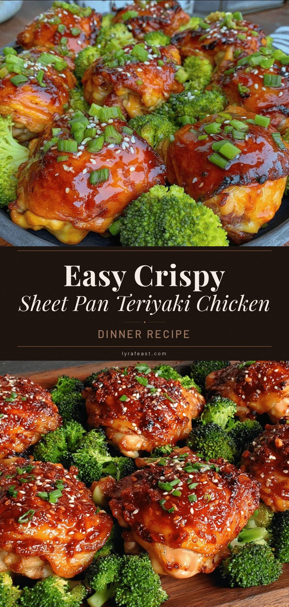 crispy sheet pan teriyaki chicken and broccoli recipe