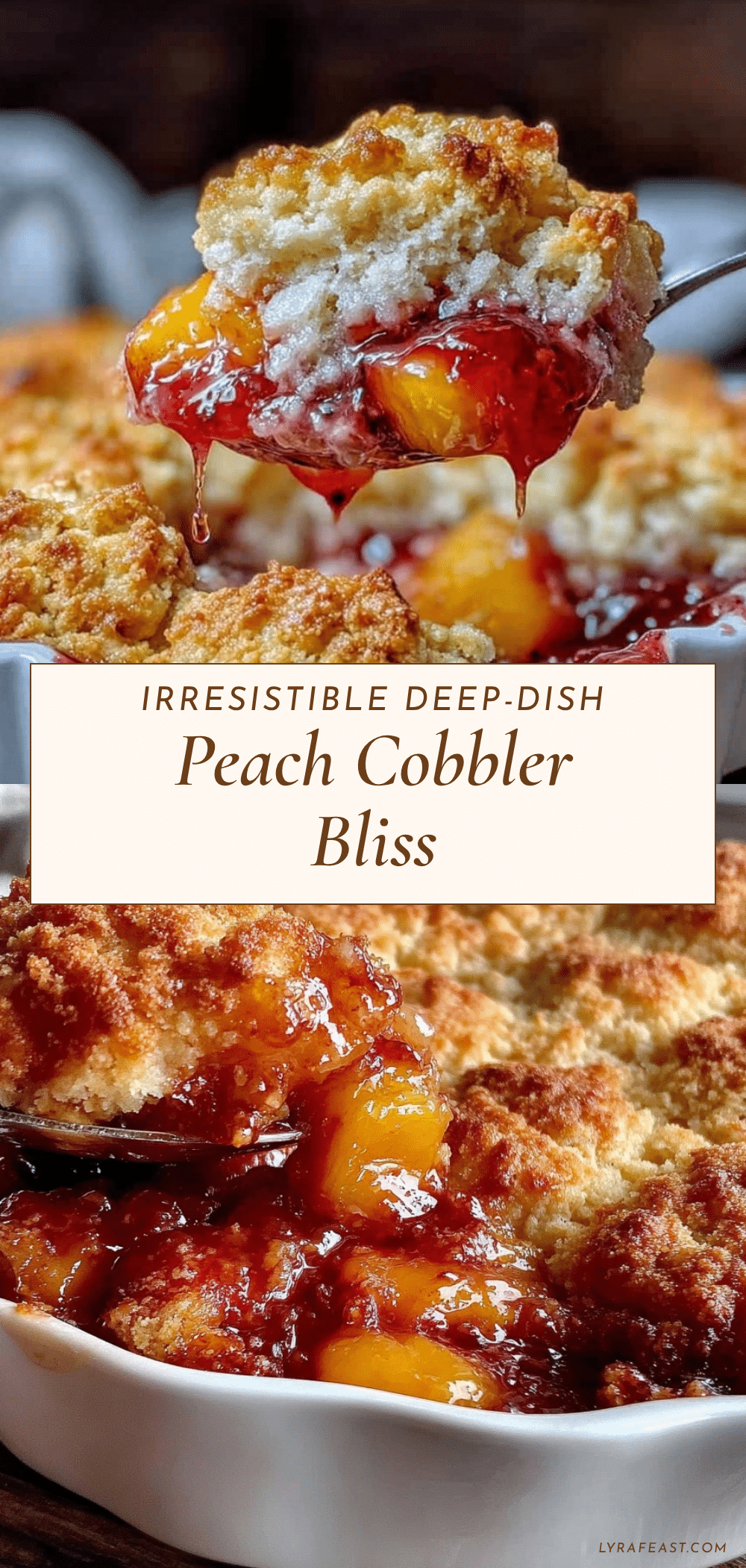 deep-dish peach cobbler recipe