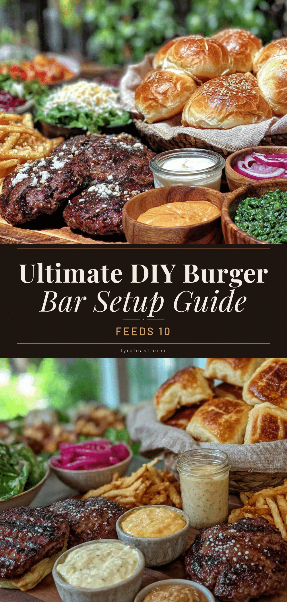 DIY burger bar setup recipe