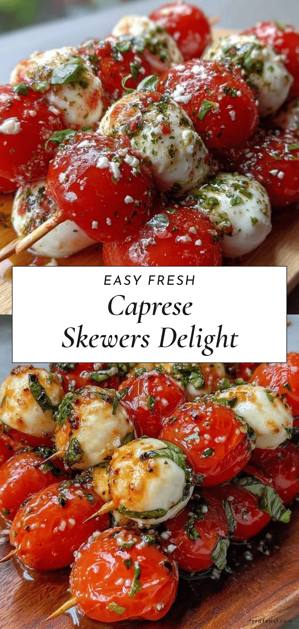 Easy Caprese Skewers Recipe recipe