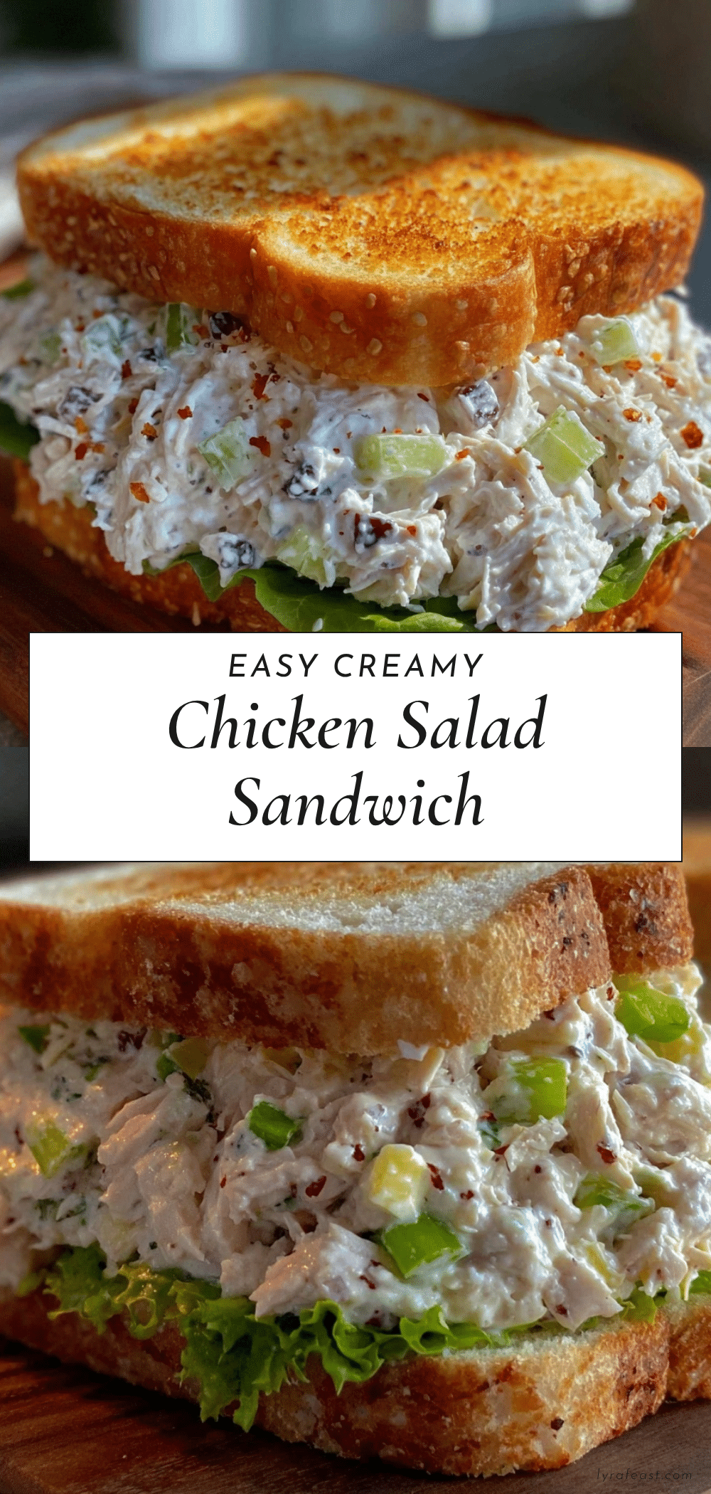 easy creamy chicken salad sandwich recipe