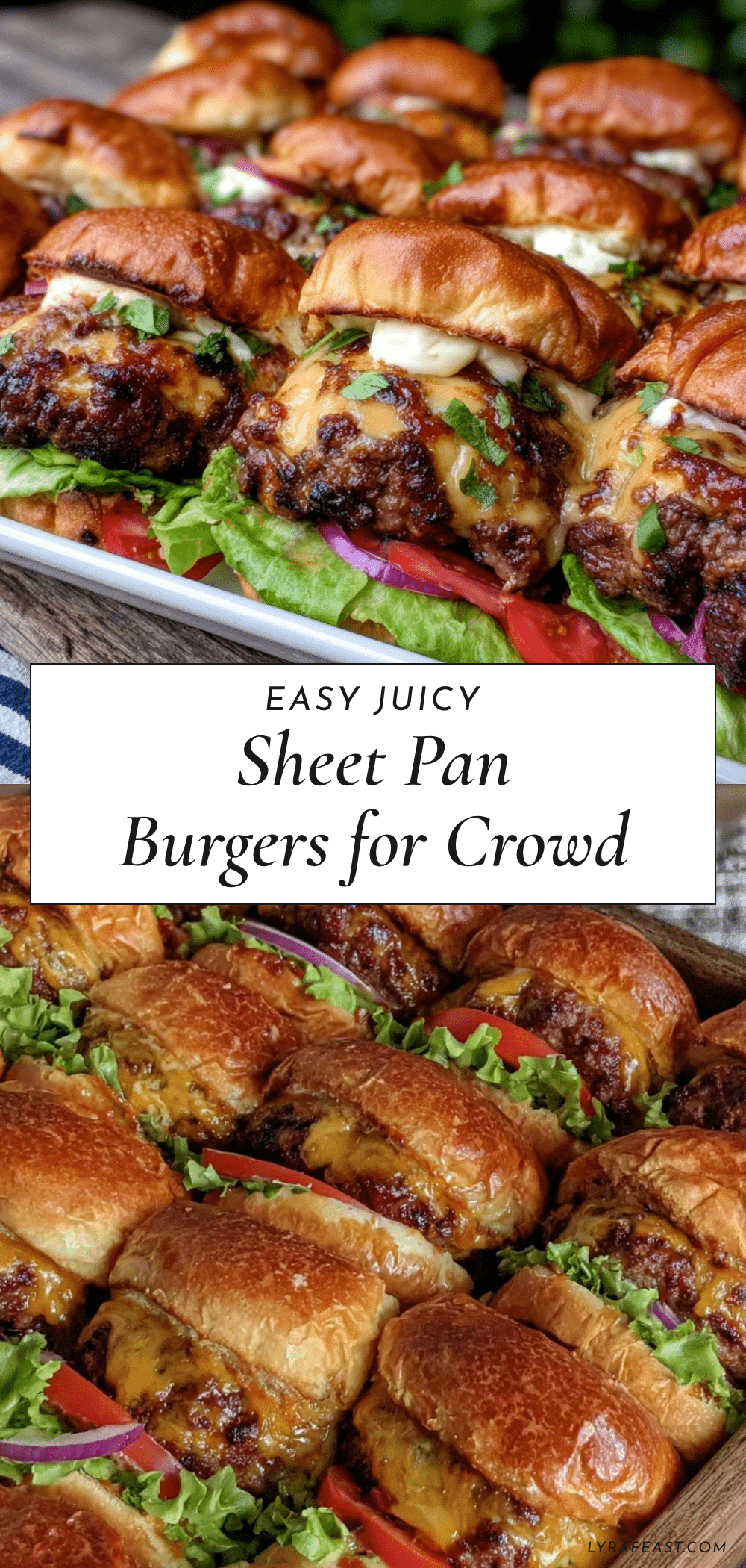 easy juicy sheet pan burgers recipe