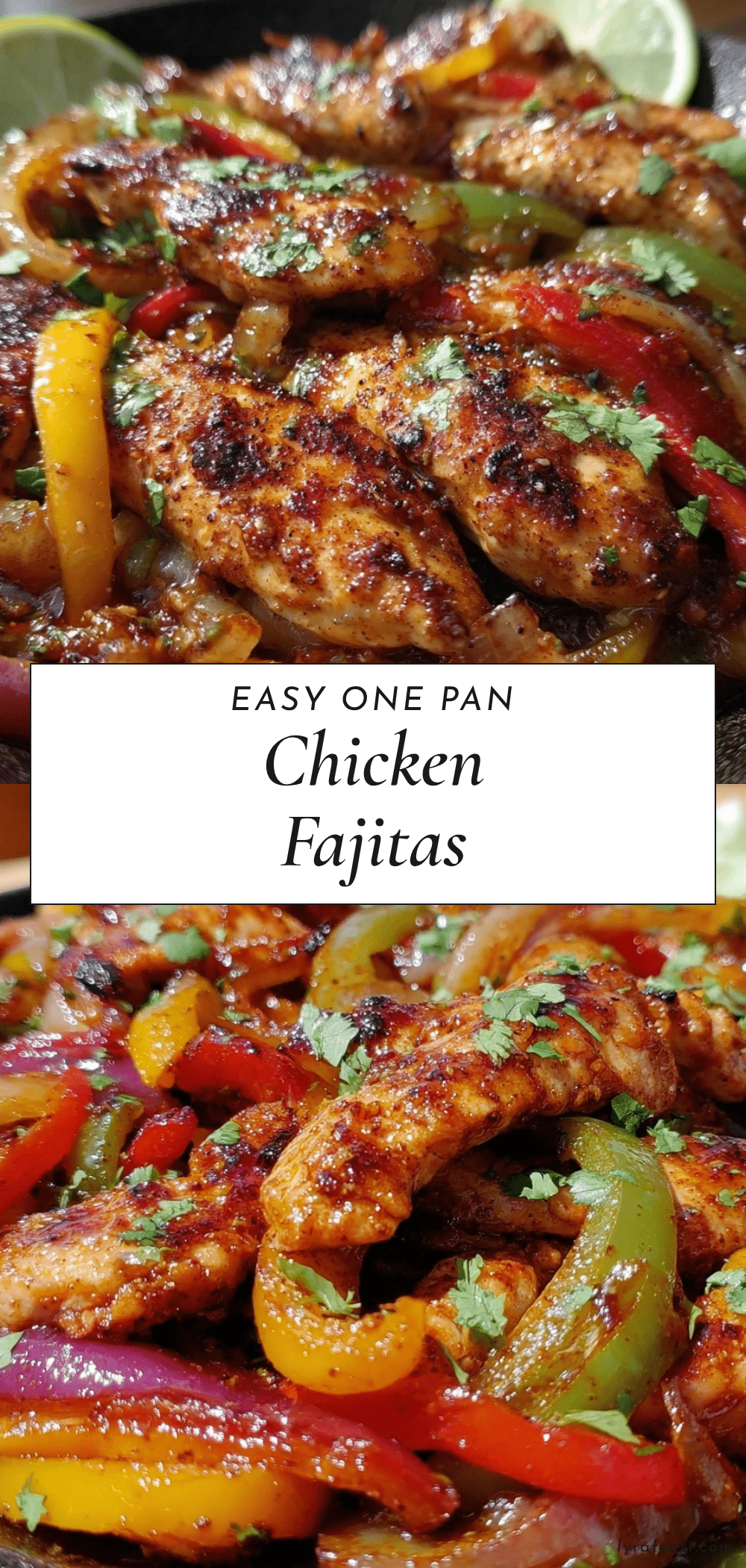 easy one pan chicken fajitas recipe
