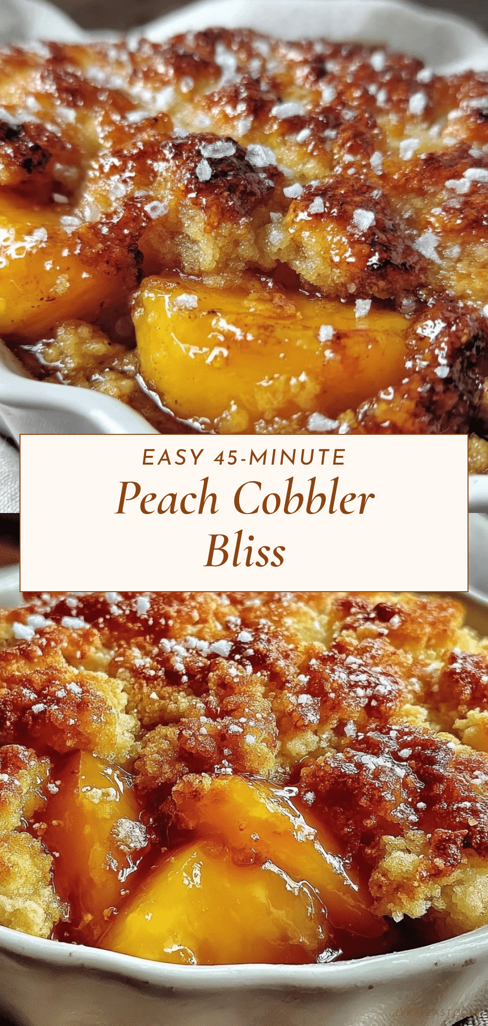 easy quick peach cobbler recipe