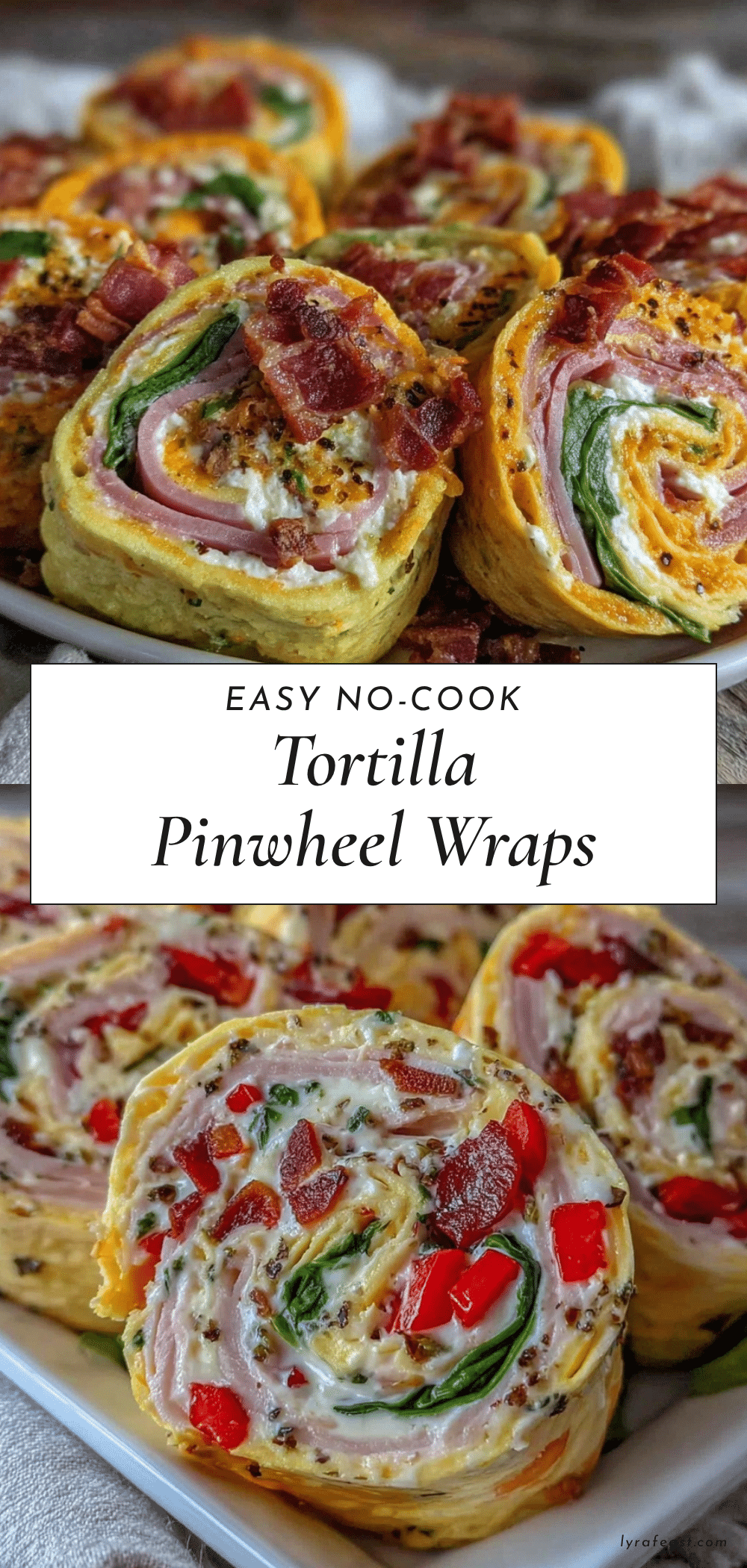 Easy Tortilla Pinwheel Wraps recipe