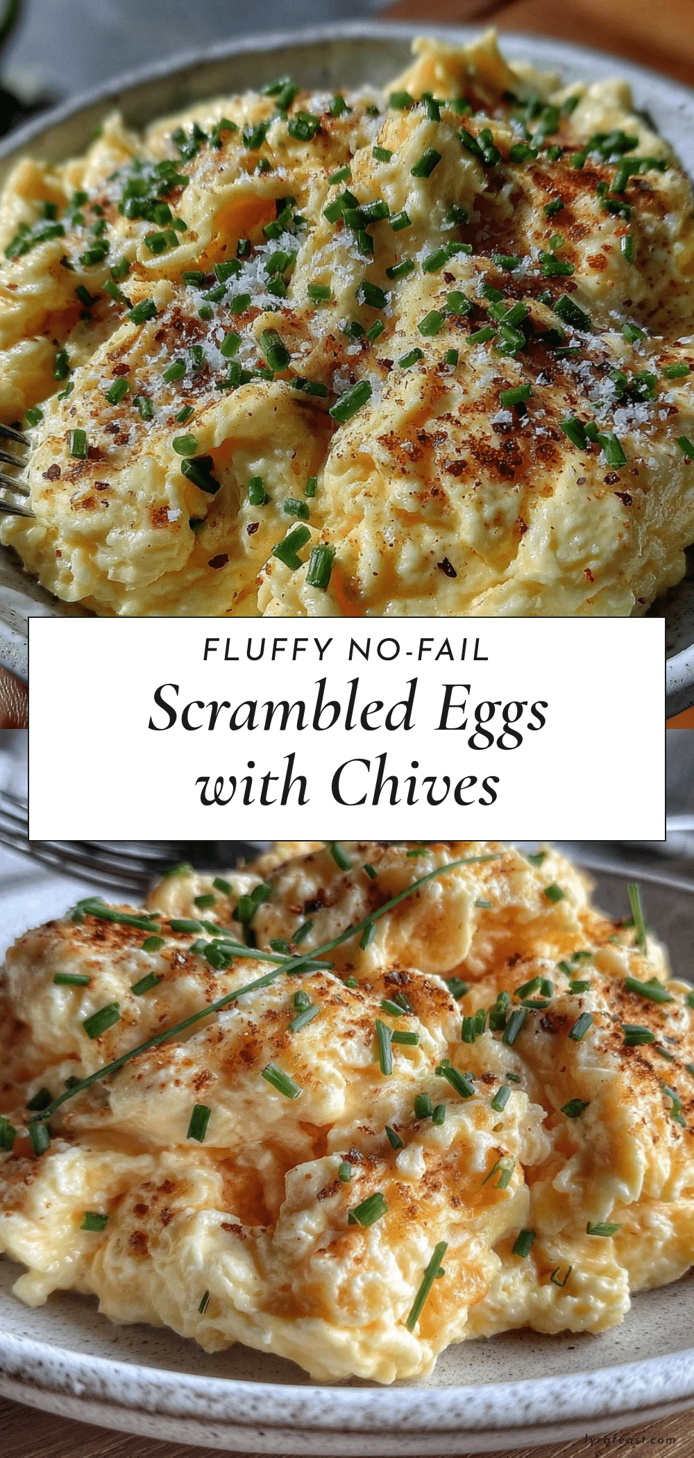 fluffy no-fail scrambled eggs with chives recipe