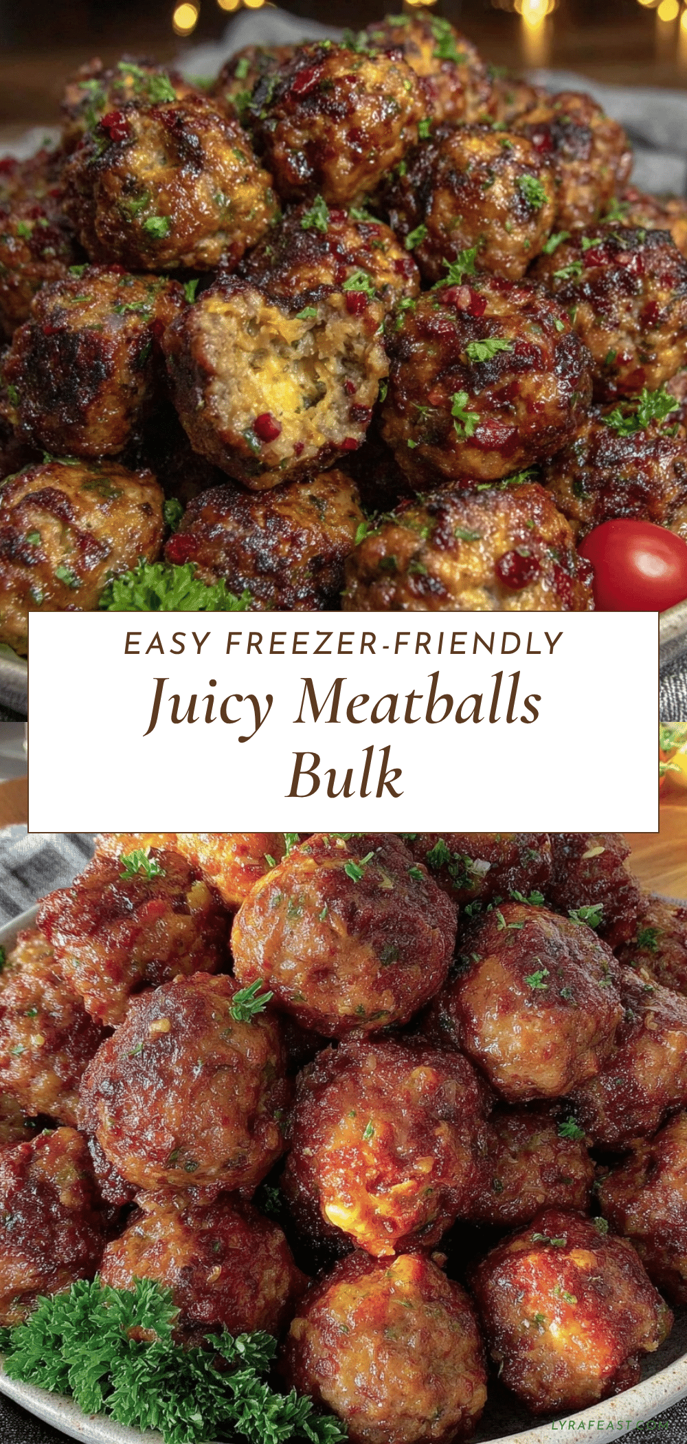 freezer-friendly juicy meatballs recipe