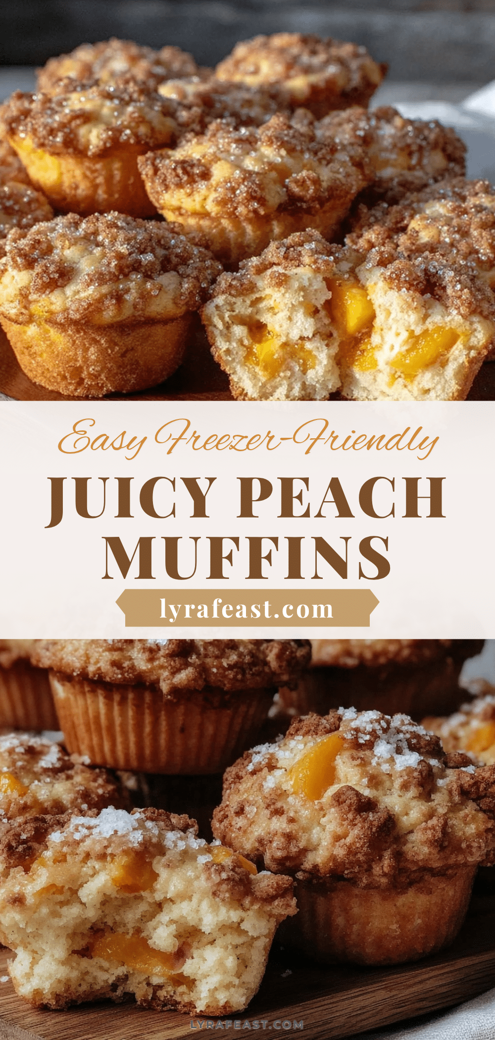 freezer-friendly peach muffins recipe