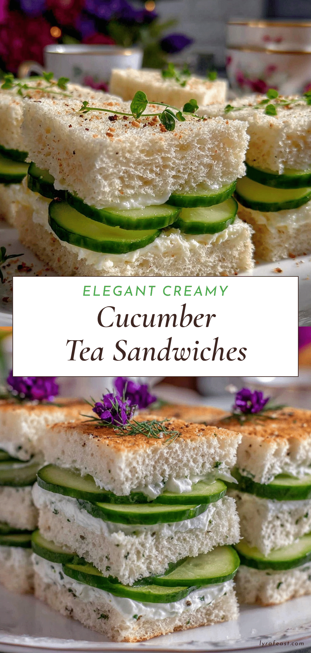 fresh cucumber tea sandwiches recipe