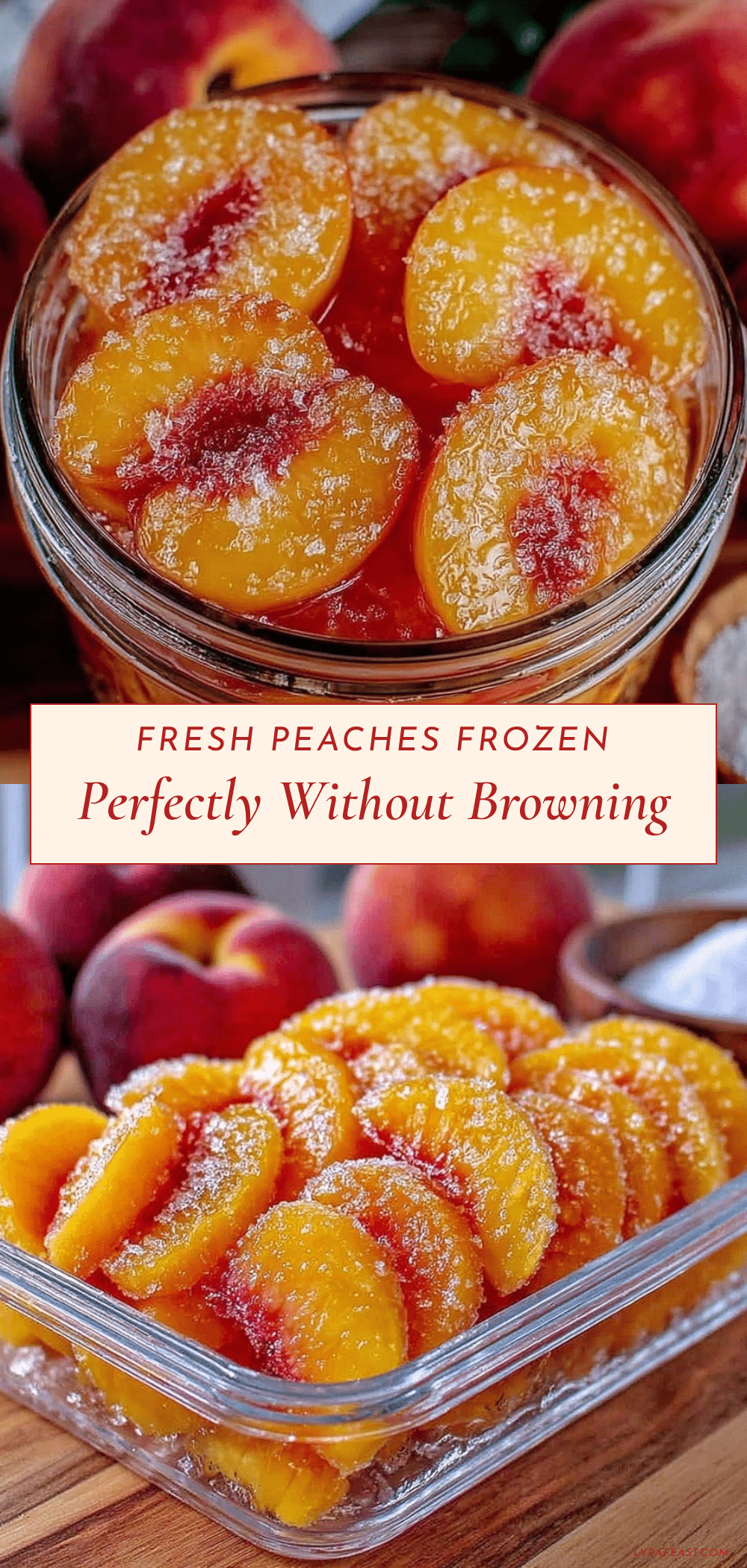 fresh frozen peaches recipe