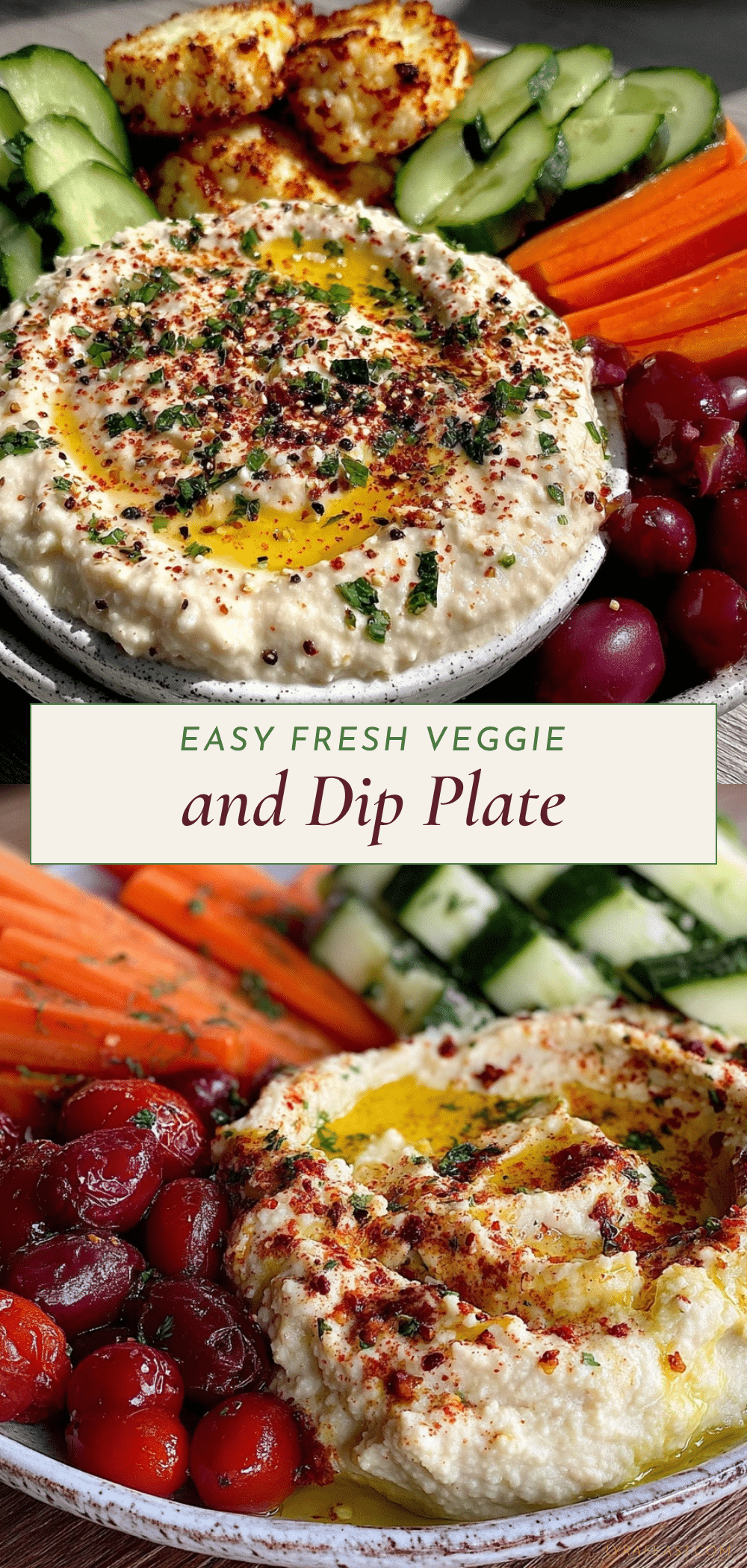 fresh veggie dip plate recipe