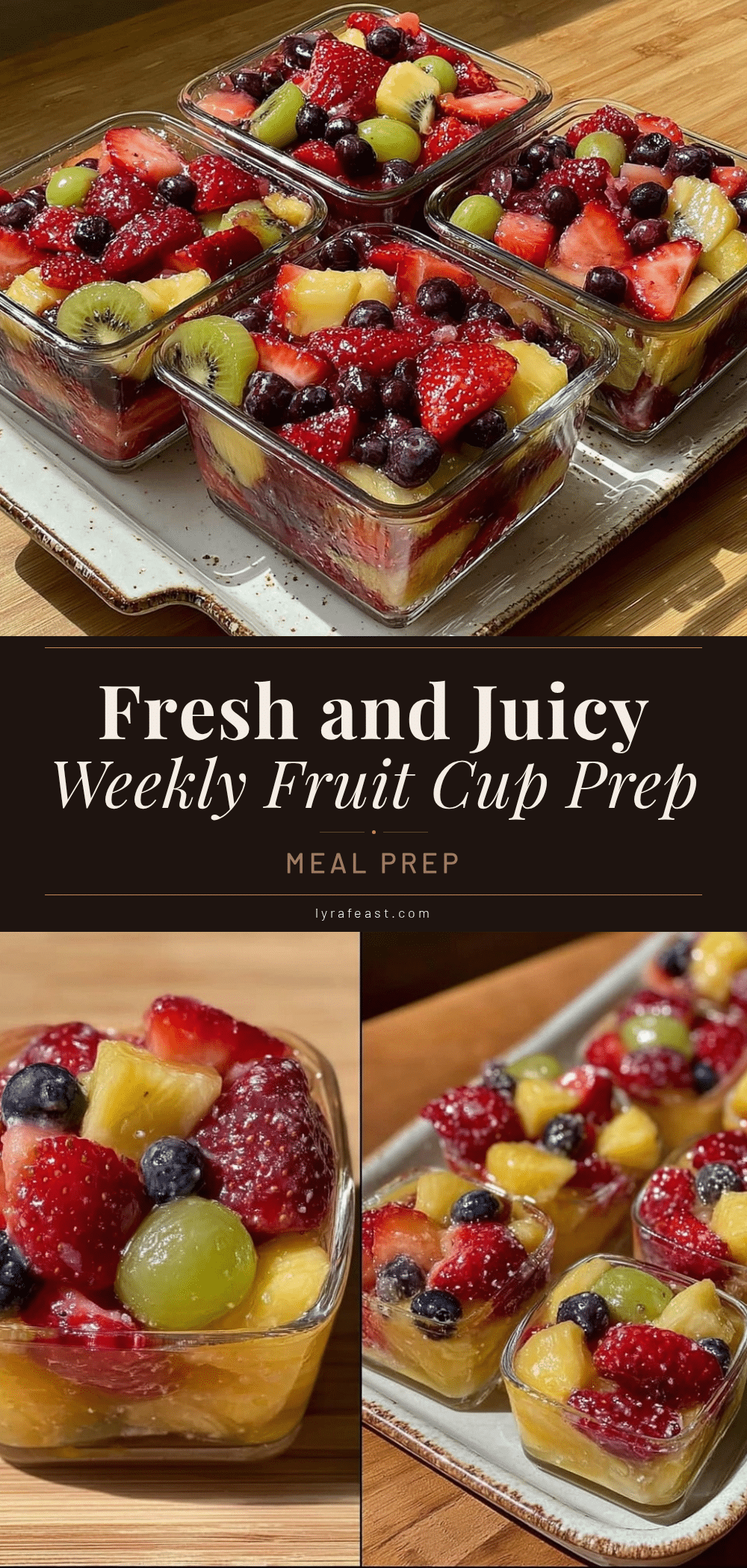 fresh weekly fruit cup prep recipe