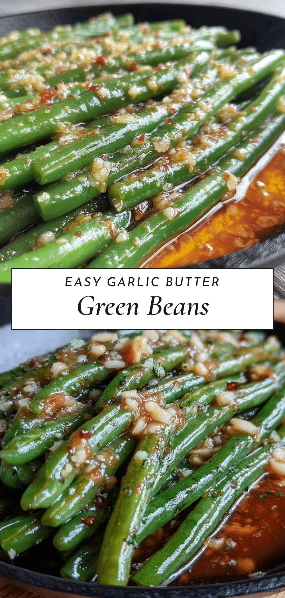 garlic butter green beans recipe