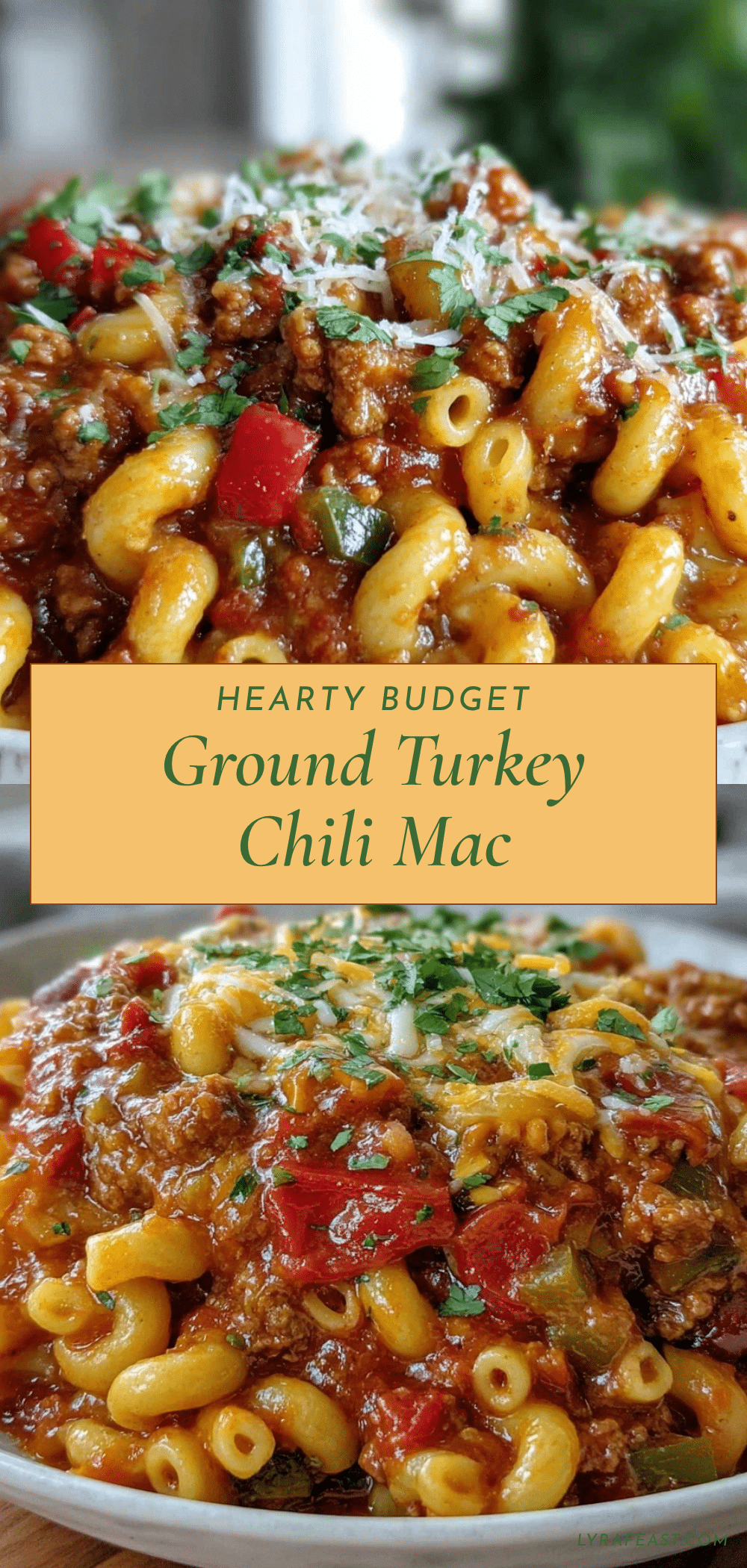 ground turkey chili mac recipe